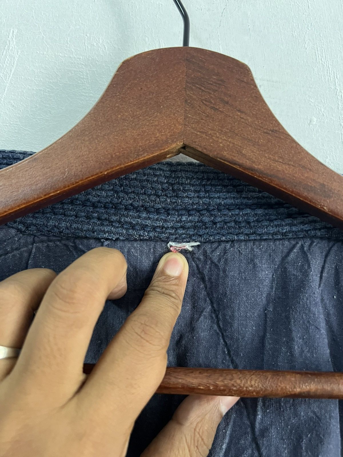 Indigo Vintage Indigo Kendo Bulldog Dyed Boro Patchwork Kimono Size US L / EU 52-54 / 3 - 14 Thumbnail