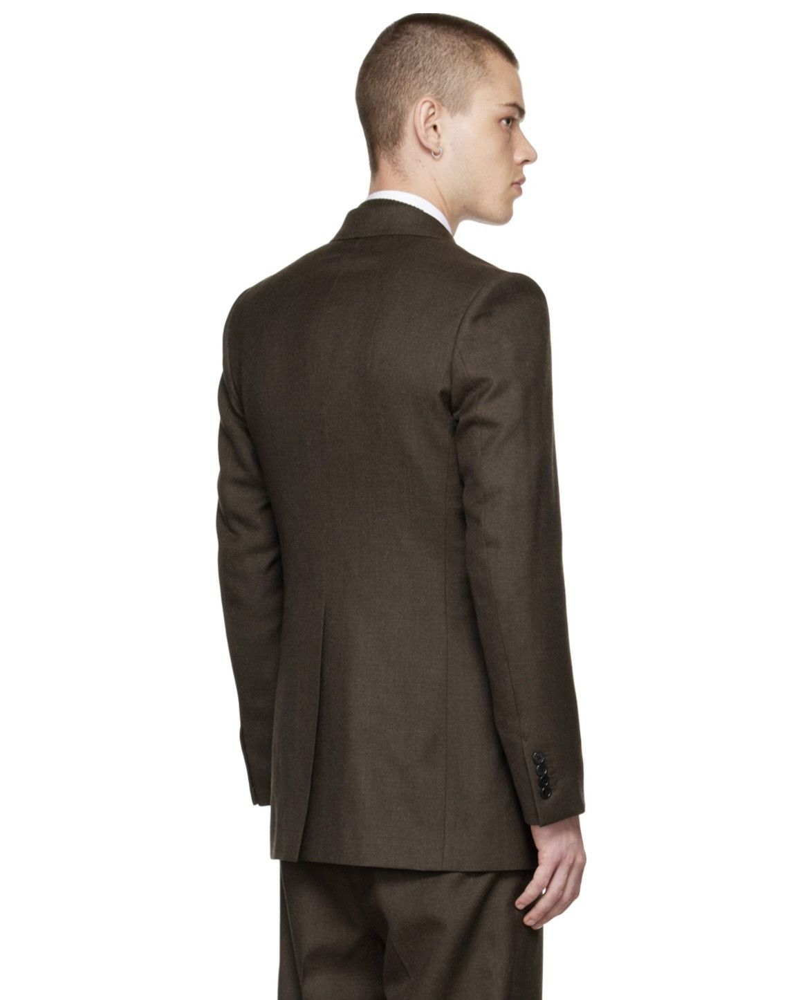 HUSBANDS Notched Lapel Wool Suit Jacket Size 38R - 3 Thumbnail