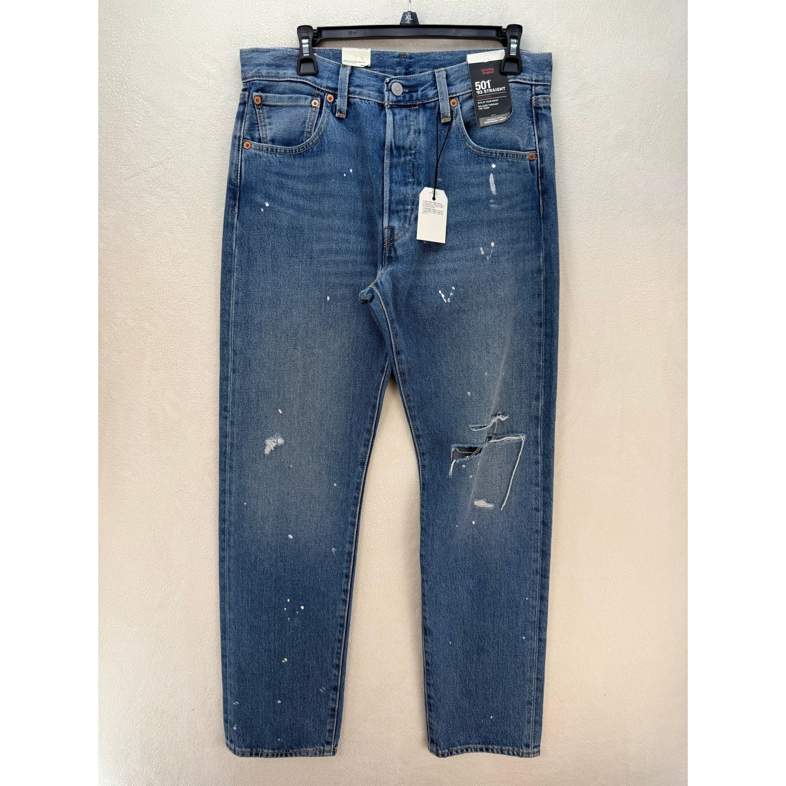 Levi's LEVI'S 501 '93 STYLE MEN'S 32X32 PAINT SPLATTERED Size US 32 / EU 48 - 1 Thumbnail