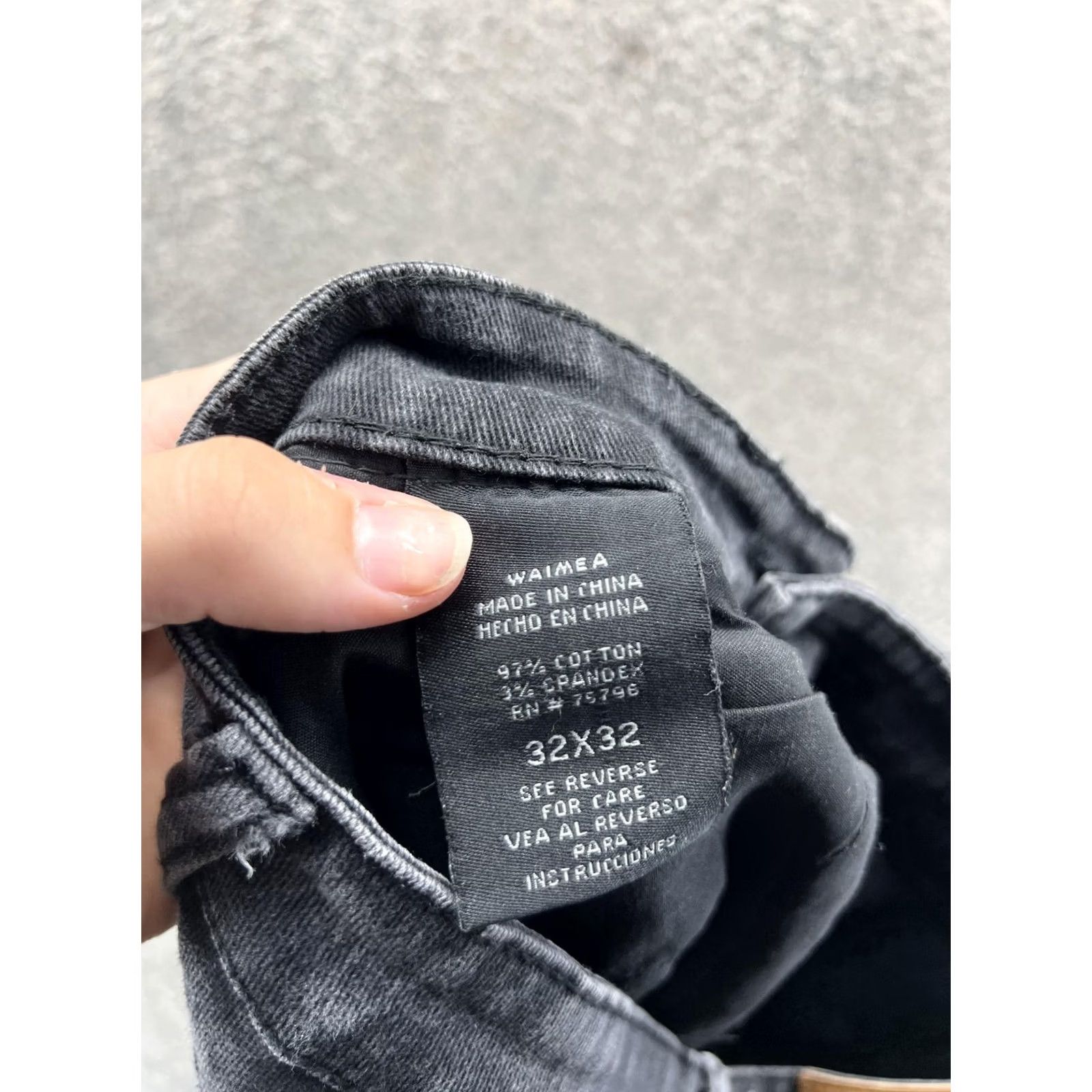 Denime Waimea Jeans Mens Slim Skinny Gray Denim Distressed - 32 Inch Size US 32 / EU 48 - 5 Thumbnail