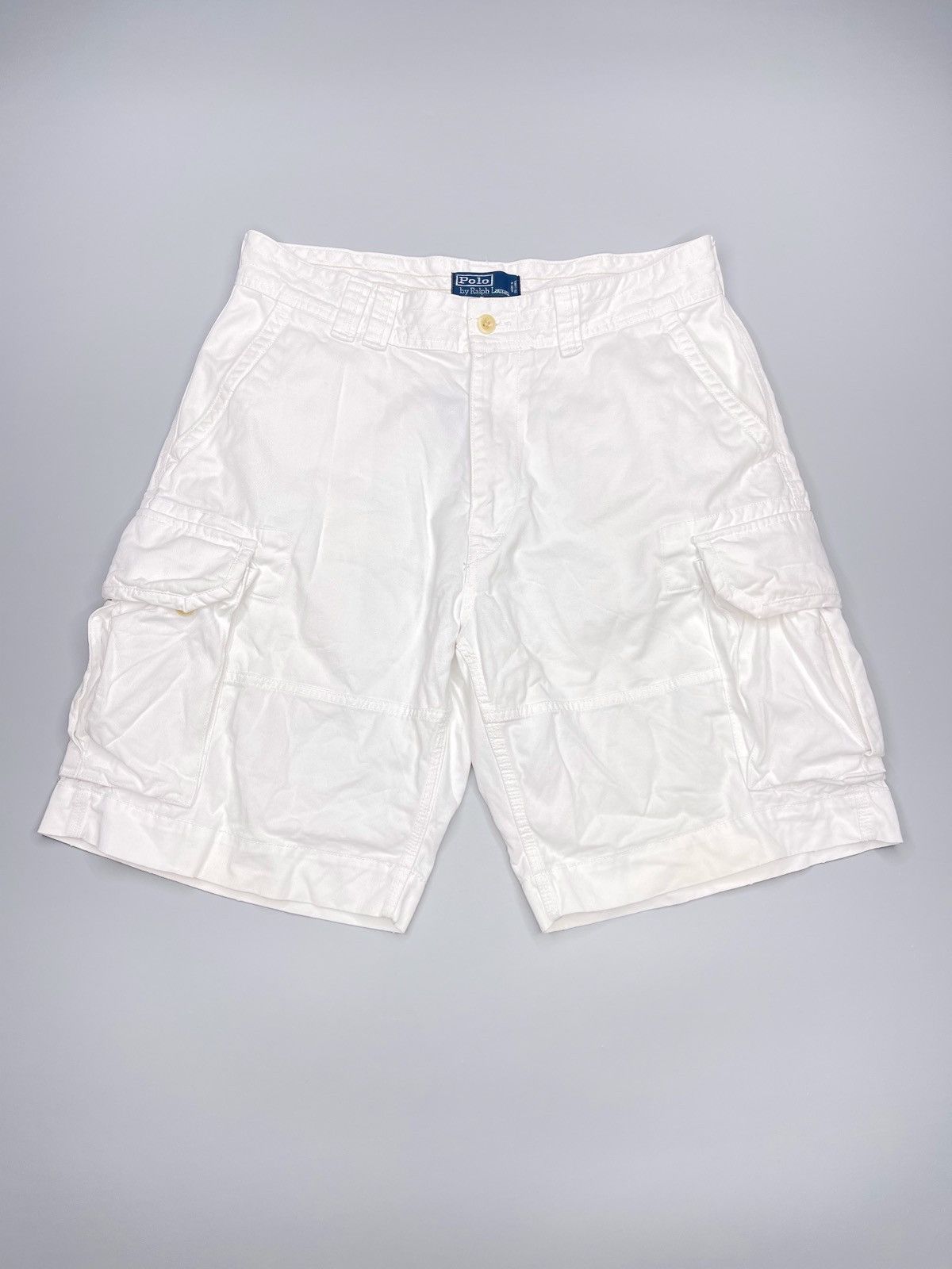 Polo Ralph Lauren × Vintage Vintage Y2k Polo Ralph Lauren Cargo Shorts Military Size US 34 / EU 50 - 1 Thumbnail