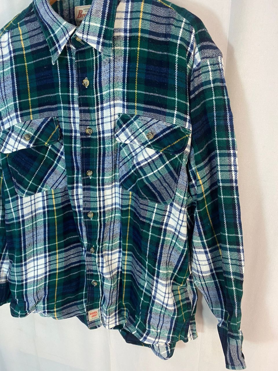 Flannel × Japanese Brand Vintage break off button up flannel shirt Size US L / EU 52-54 / 3 - 3 Thumbnail