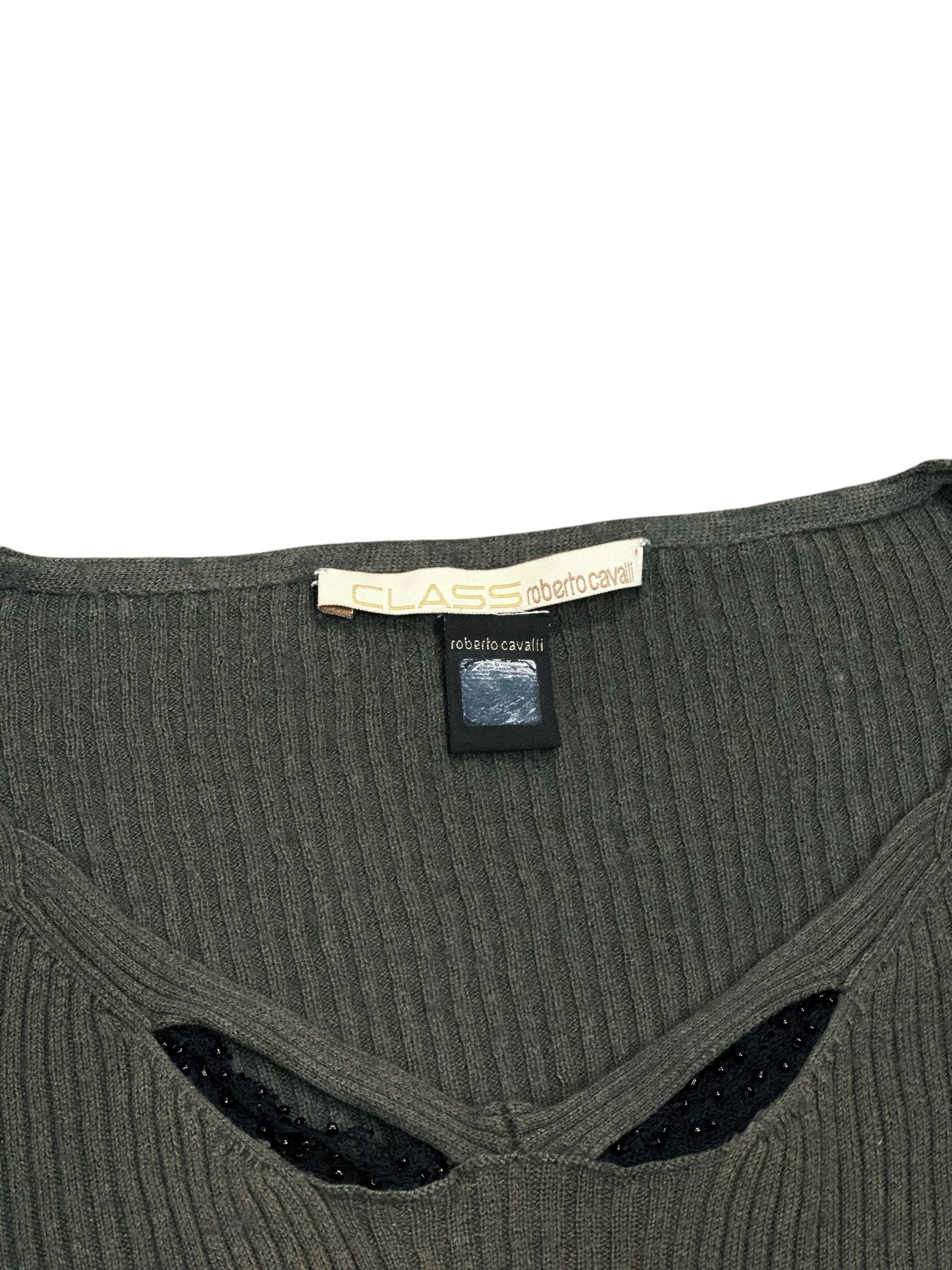 Roberto Cavalli Cavalli military avant-garde army sweater Size S / US 4 / IT 40 - 3 Thumbnail