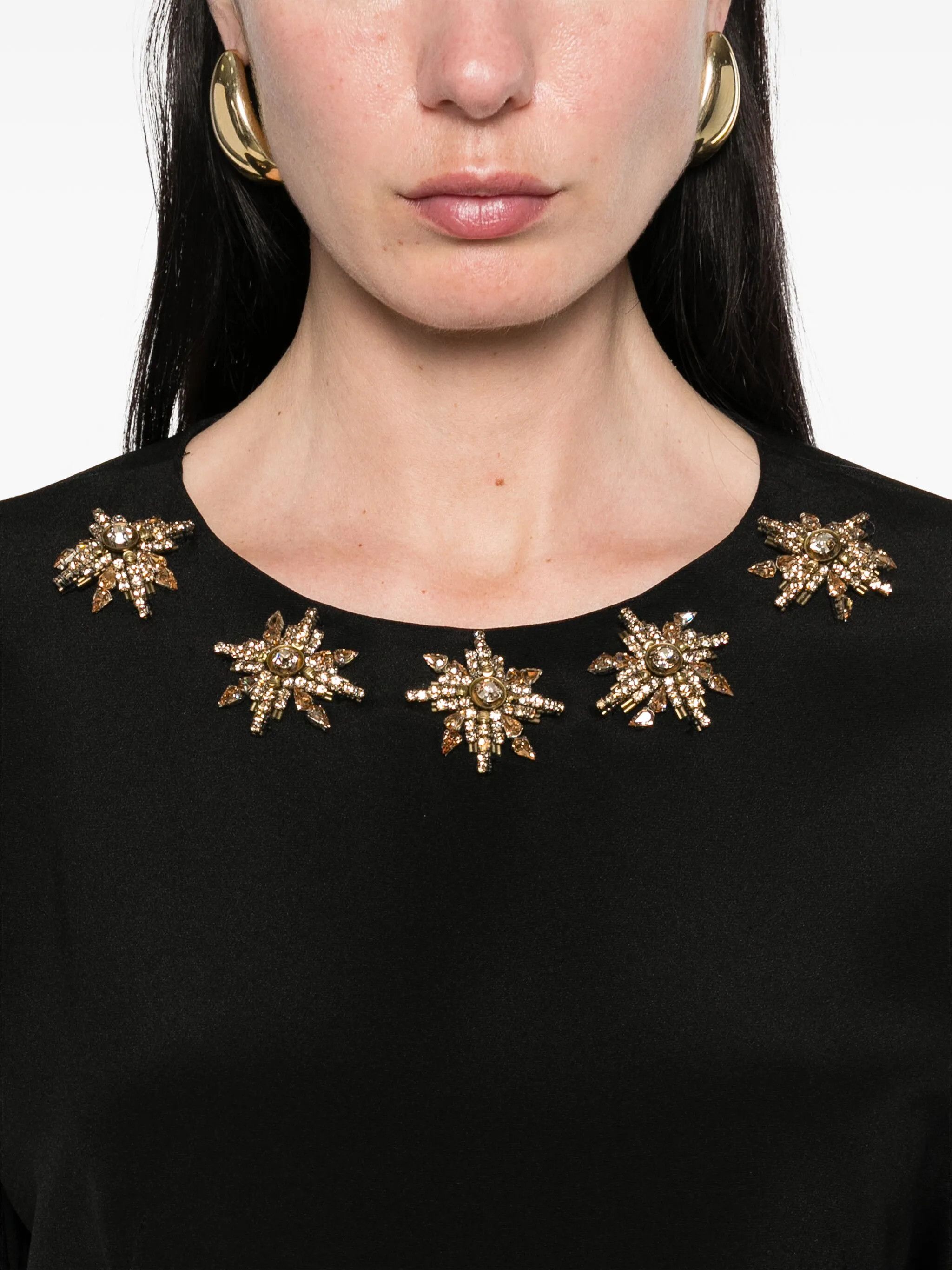 Alexander McQueen o1y0325 Silk Top in Black Size XS / US 0-2 / IT 36-38 - 5 Thumbnail