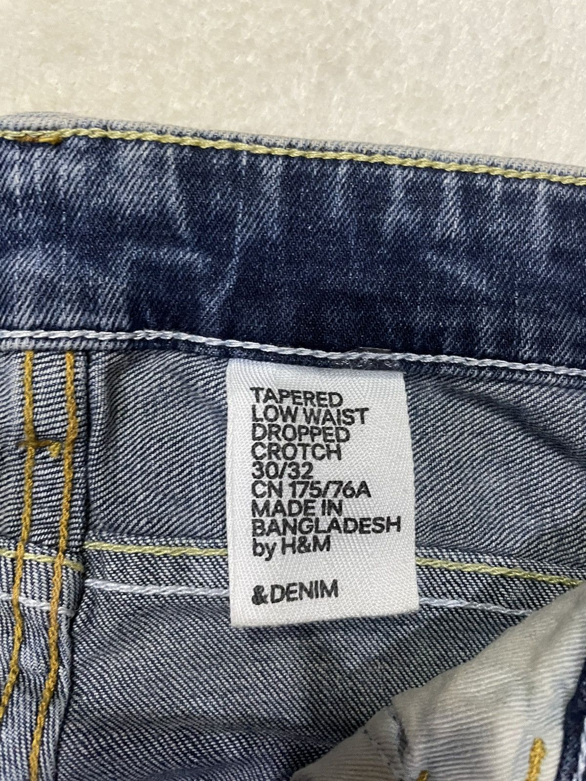 H&M Vintage H&M Denim Mudwash Faded Distress Jeans Size US 31 - 7 Thumbnail