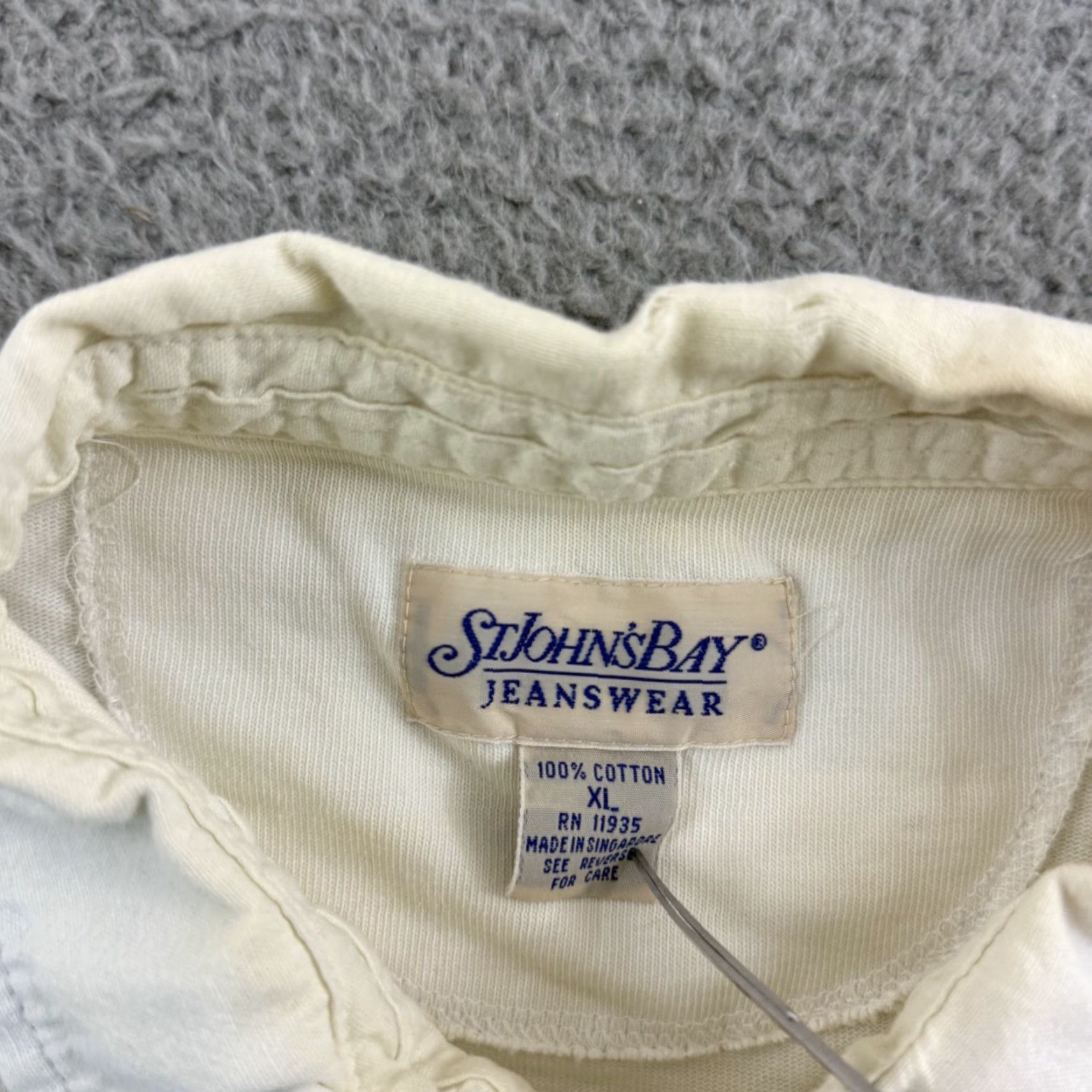 Vintage VINTAGE St John's Bay Shirt Mens XL Striped Long Sleeve Rugby 90s Polo Striped Size US XL / EU 56 / 4 - 6 Thumbnail