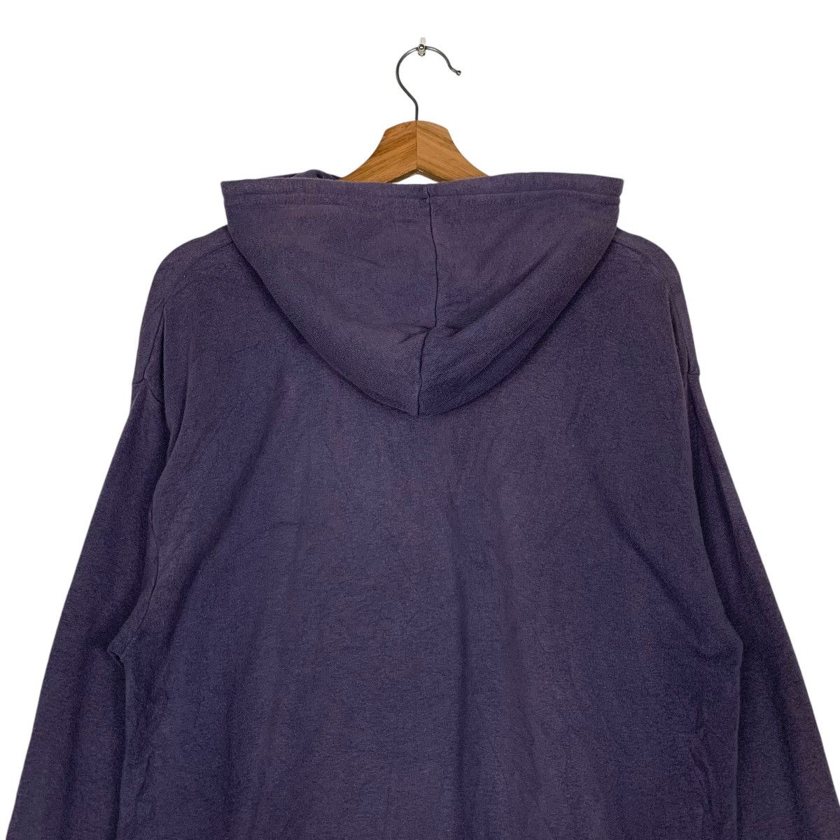 Disney DISNEY Mickey Mouse Big Logo Faded Purple Hoodies #1543-C69 Size US M / EU 48-50 / 2 - 8 Thumbnail