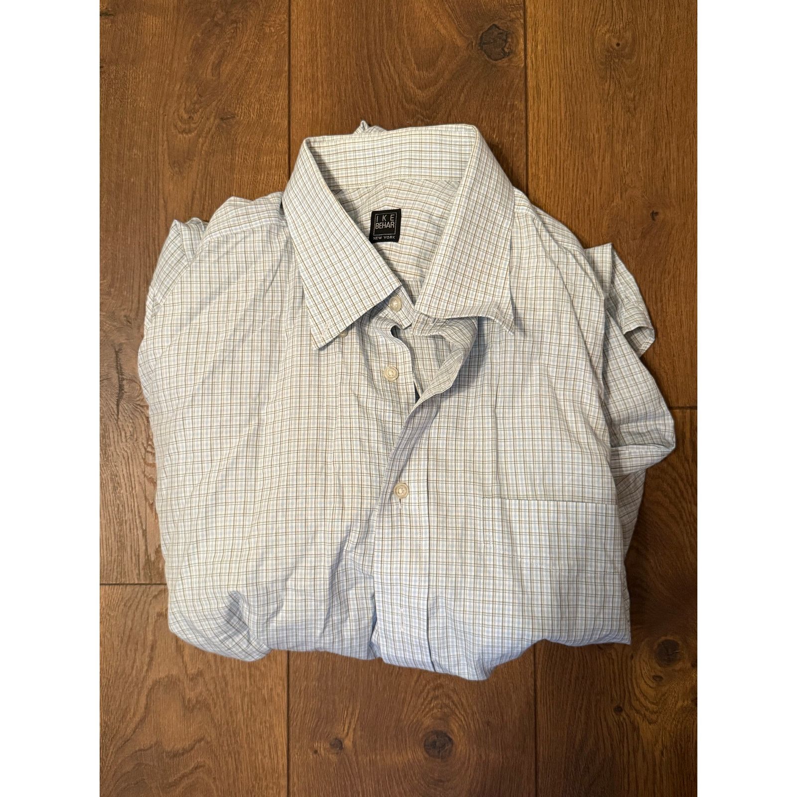 Ike Behar Ike behar mens dress shirt size 17 34 Size US L / EU 52-54 / 3 - 3 Thumbnail