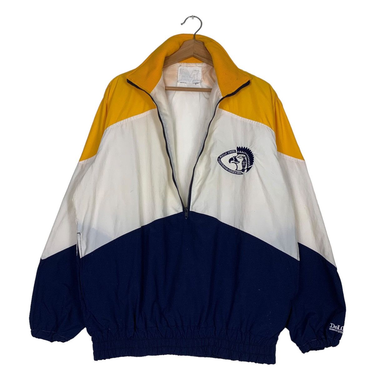 Delong Meiji University Football Griffins Half Zip Jacket #0598-C28 Size US L / EU 52-54 / 3 - 7 Thumbnail