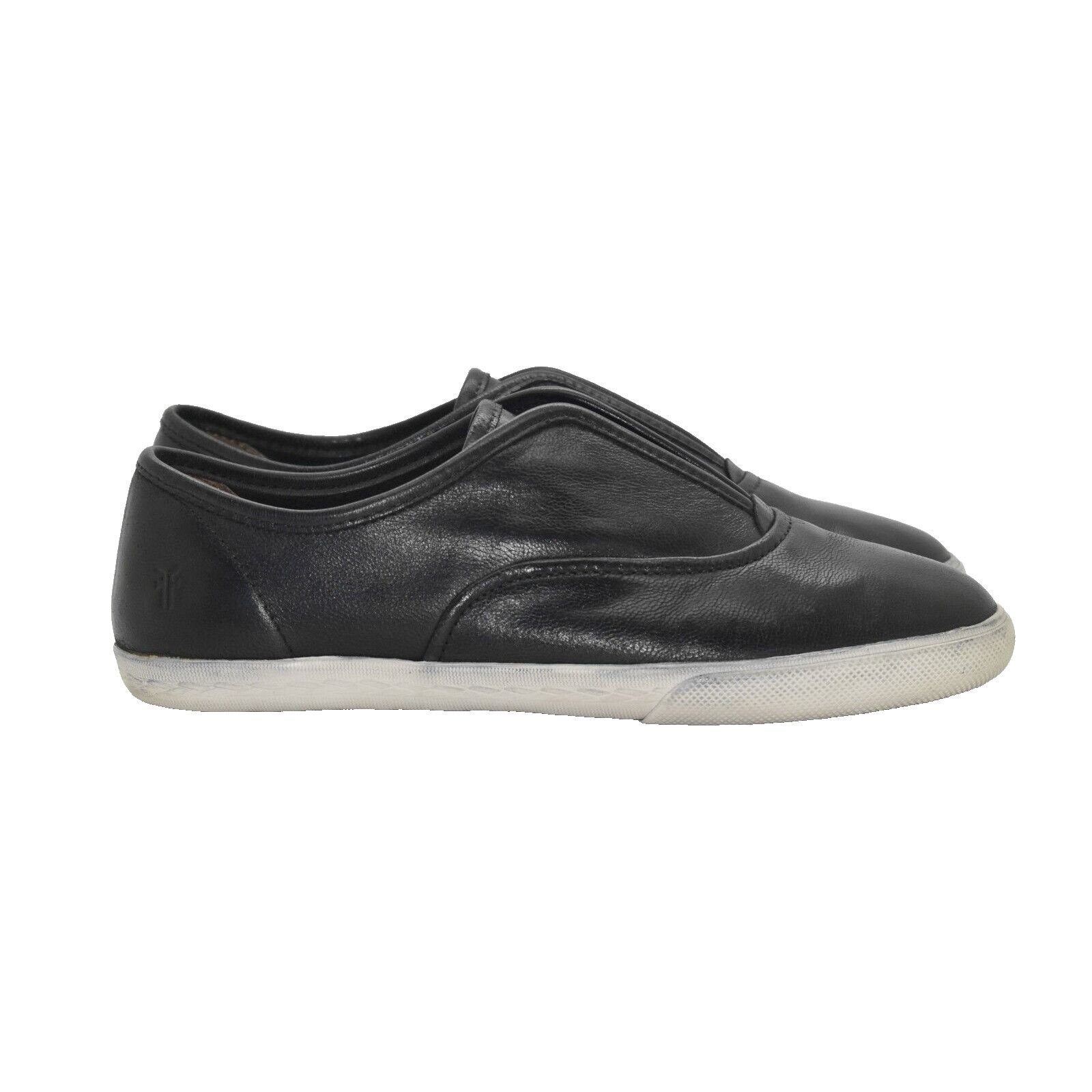 Frye FRYE Mindy Black Leather Slip On Flat Shoes 3472364-BLK 7.5M Size US 7.5 / IT 37.5 - 2 Thumbnail