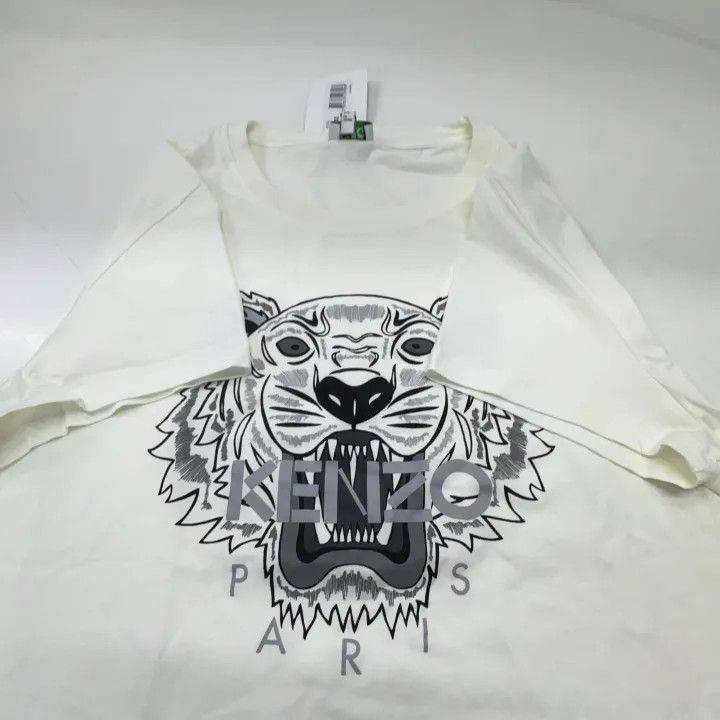 Kenzo KENZO White Tiger Print Short Sleeve T-Shirt -2507 Size XL / US 12-14 / IT 48-50 - 7 Thumbnail