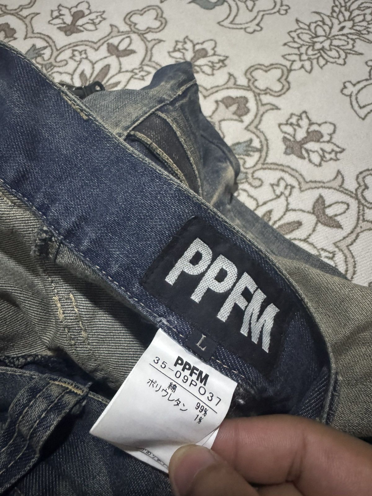 If Six Was Nine × Le Grande Bleu (L.G.B.) × PPFM PPFM Performance Denim J Curve Tactical Pocket Jeans Size US 34 / EU 50 - 7 Thumbnail