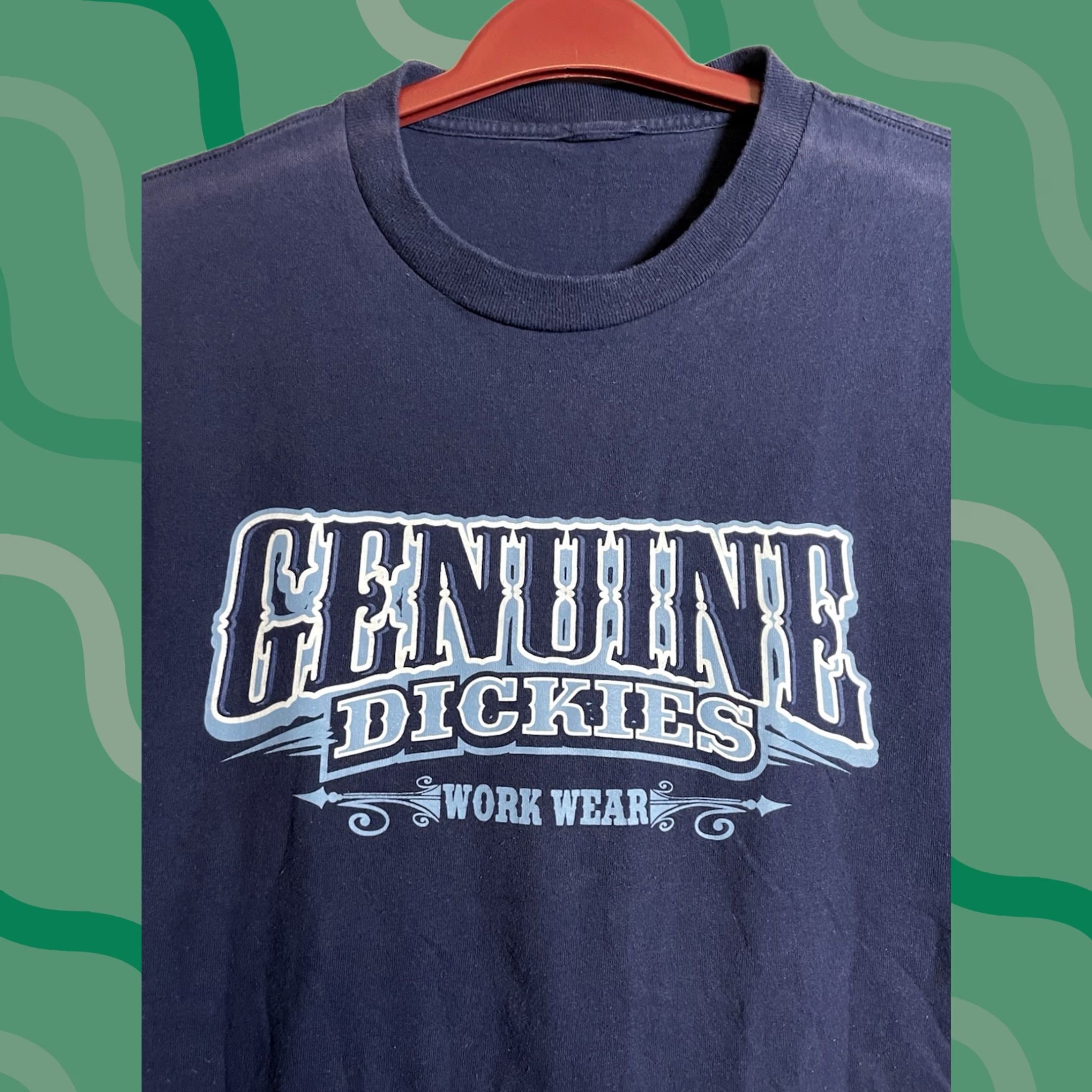 Dickies Dickies Men's XL Dark Blue Cotton T-Shirt Crew Neck Short Sleeve Regular Fit Size US XL / EU 56 / 4 - 1 Thumbnail