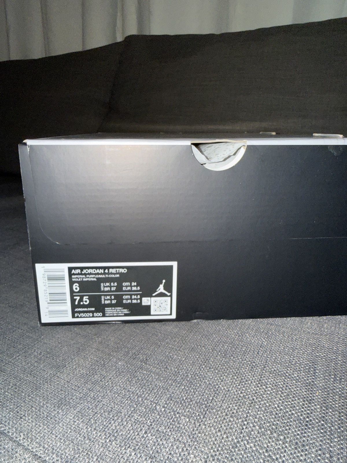 Jordan Brand Jordan 4 Lakers Size US 6 / EU 39 - 5 Thumbnail