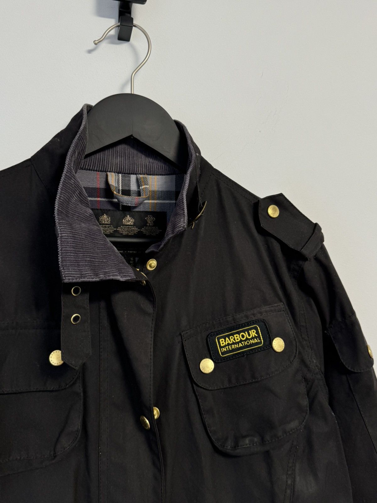 Barbour Barbour International L1925 Wax Made In England Motorcycle Size XL / US 12-14 / IT 48-50 - 5 Thumbnail