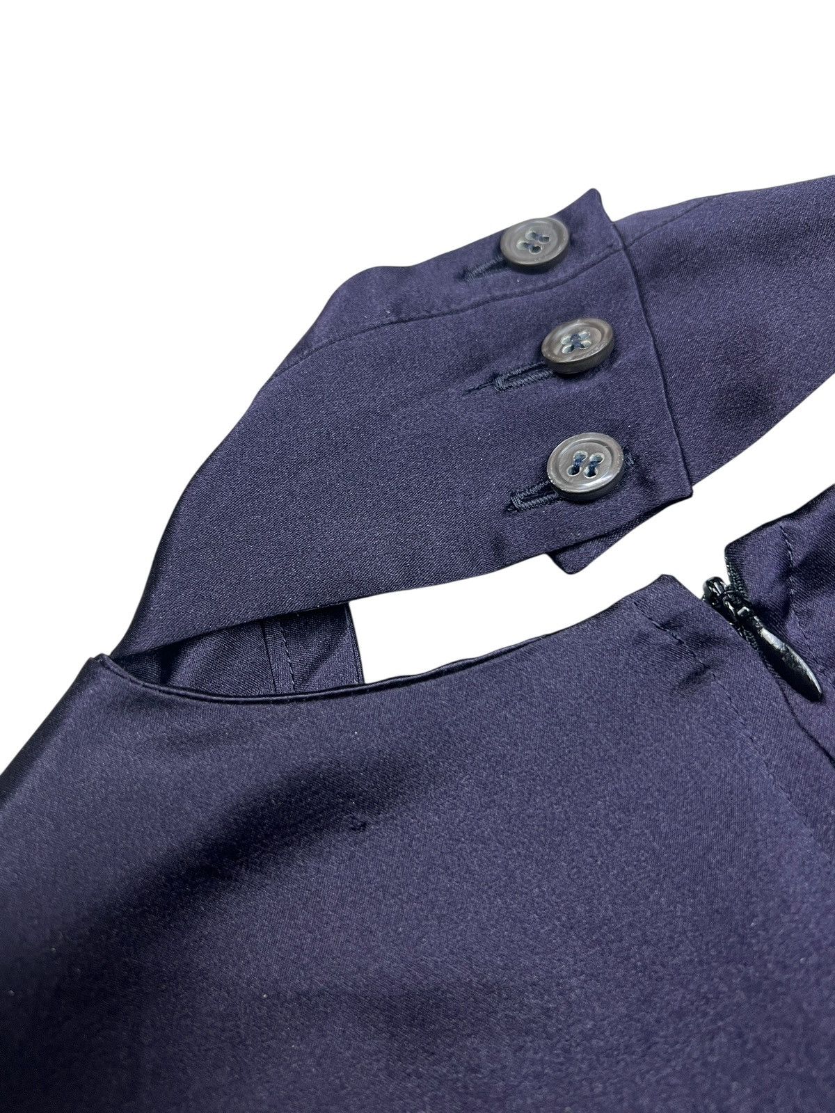 Romeo Gigli Archive 1990 Romeo Gigli Dark Purple Silk Maxi Dress Size S / US 4 / IT 40 - 13 Thumbnail