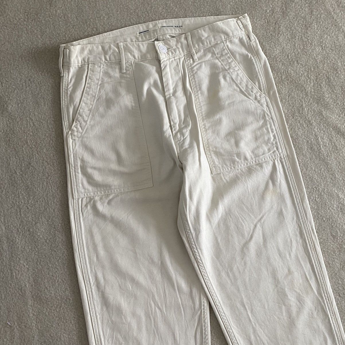 If Six Was Nine × Le Grande Bleu (L.G.B.) × OMNIGOD Omnigod Fatigue Baker Pants White W31 Size US 31 - 2 Thumbnail