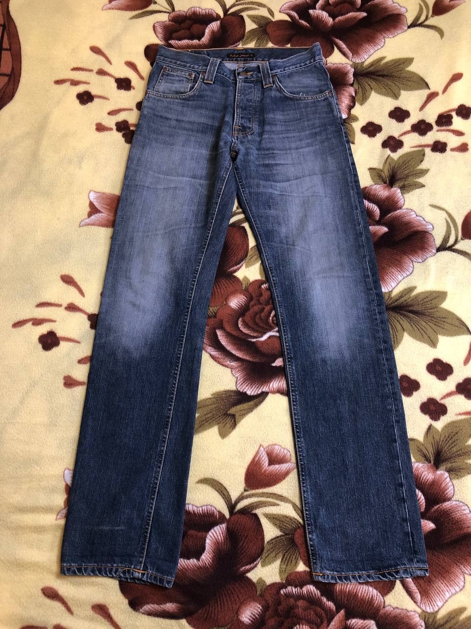 Nudie Jeans Nudie Jeans Regular Alf Button Fly Blue Denim Cotton Size US 30 / EU 46 - 20 Thumbnail