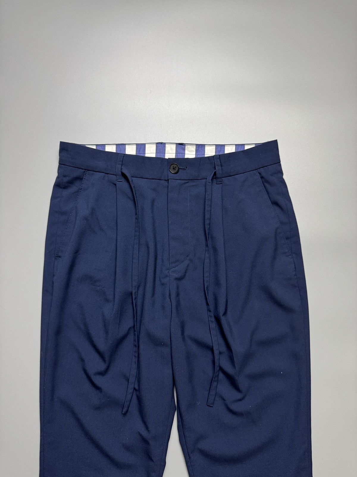 Beams Japan Beans Japan - Cropped Two Pleats Trouser Pants Size US 32 / EU 48 - 4 Thumbnail