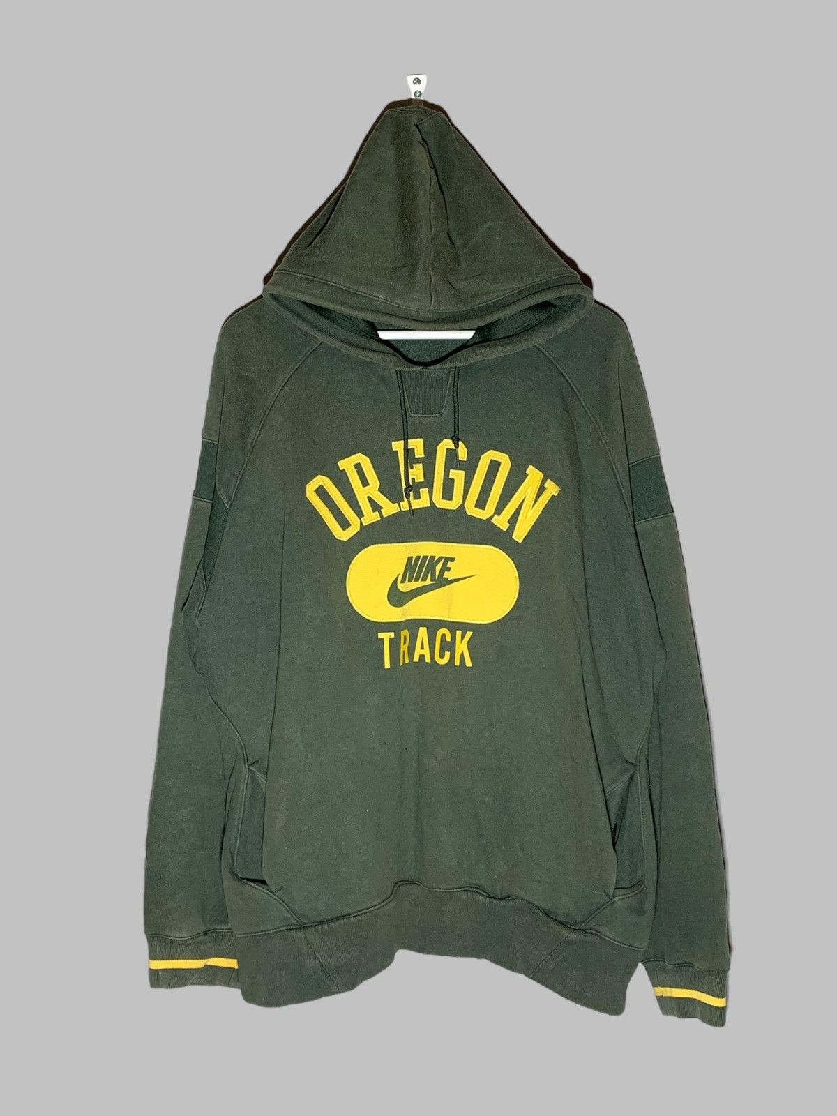 Nike × Vintage Vintage Nike Oregon Hoodie Big Logo Swoosh Size US XL / EU 56 / 4 - 2 Thumbnail