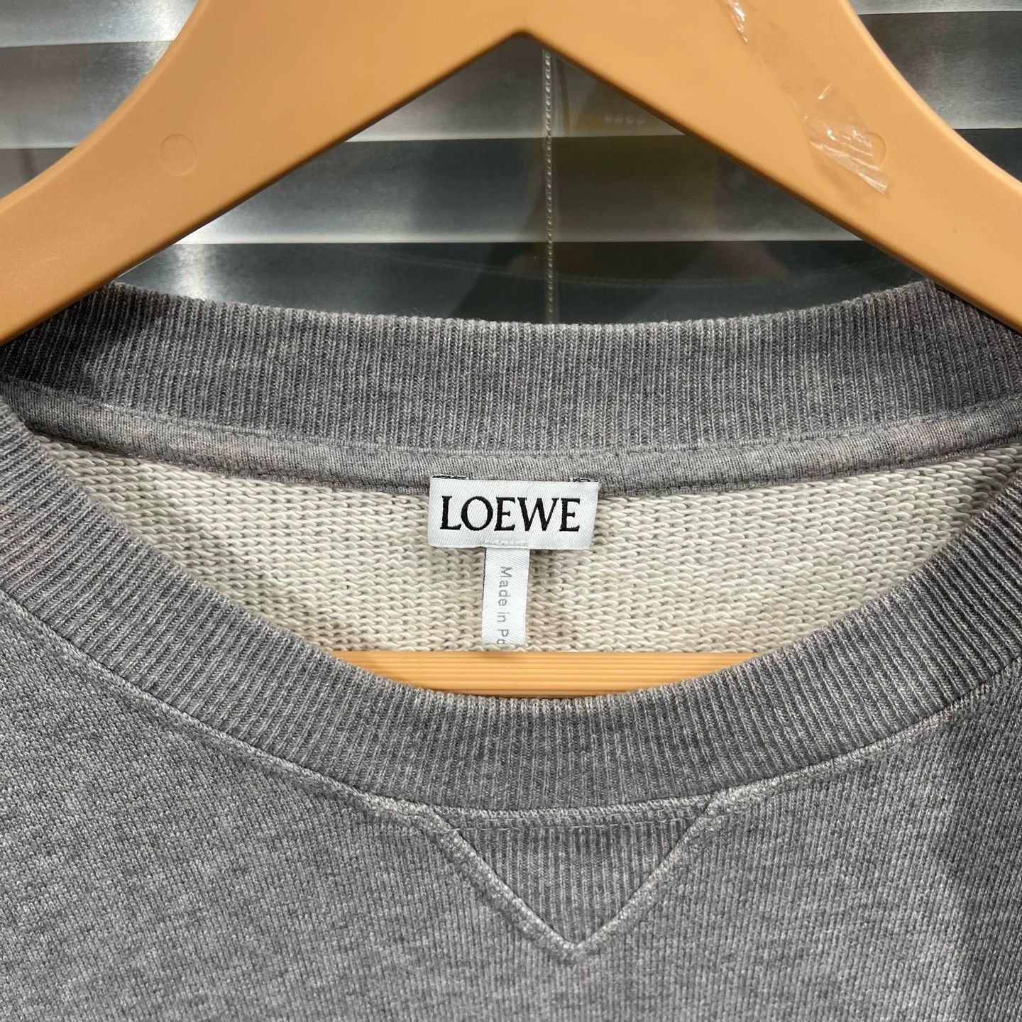 Loewe Loewe Gray Classic Embroidered Logo L Sweatshirt Mint Size L / US 10 / IT 46 - 3 Thumbnail