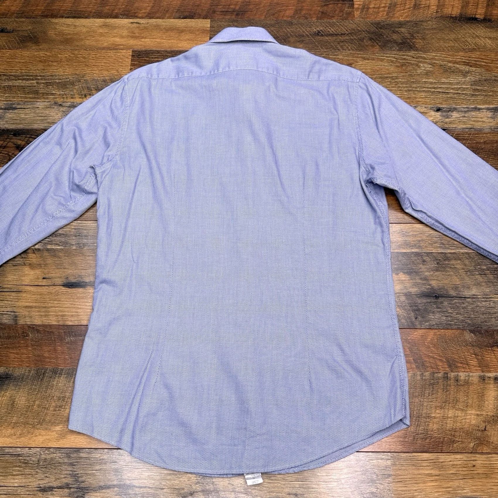 Vintage Jacques Britt Shirt Mens M 15.75 40 Blue Button-Up Geometric Long Sleeve Collared Slim Regular Workwear Formal Designer Shirt Size US M / EU 48-50 / 2 - 4 Thumbnail