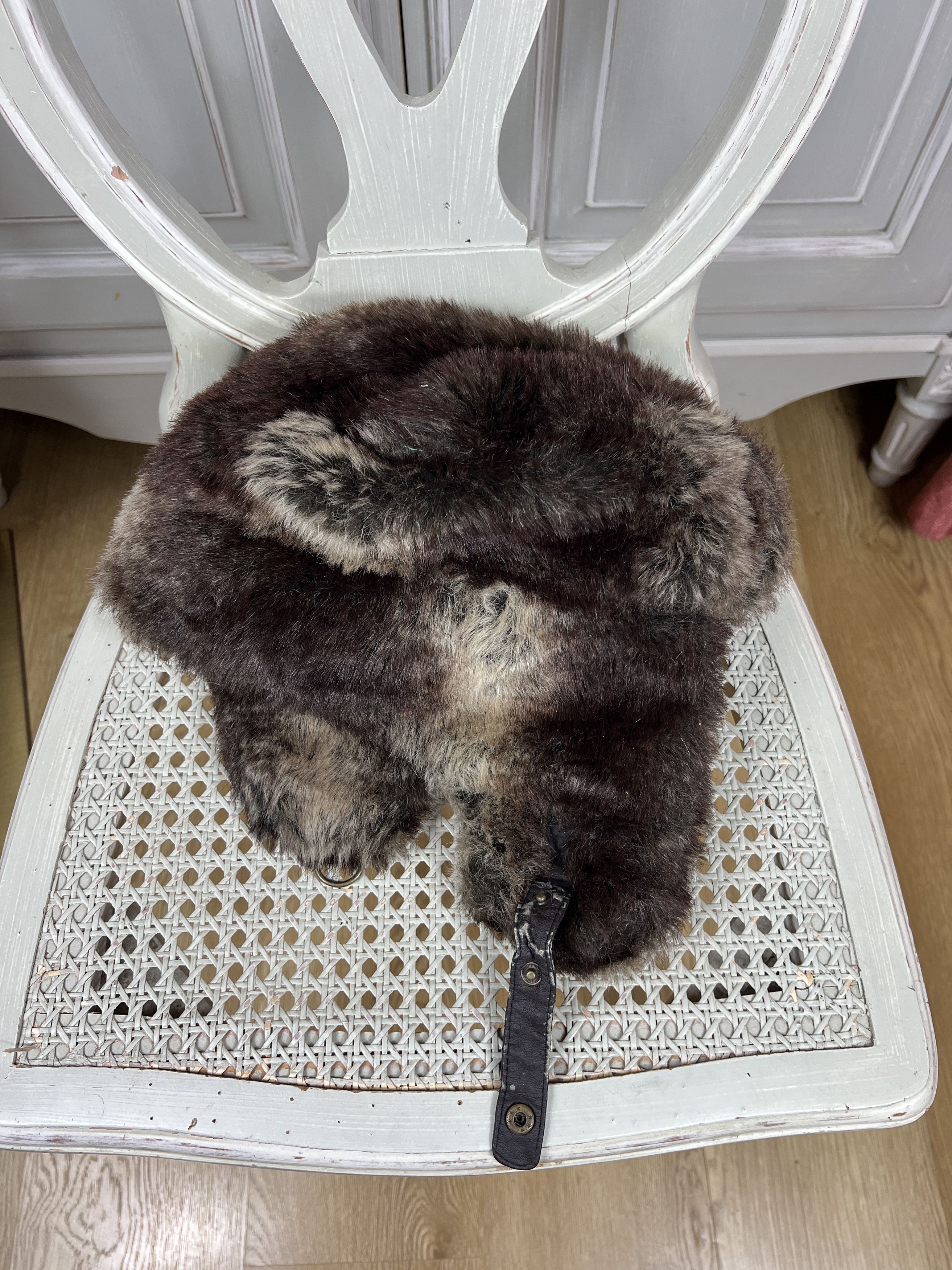 Japanese Brand × Vintage Y2k Faux Fur Ushanka Vintage Fuzzy Warm Trapper hat Size ONE SIZE - 2 Thumbnail