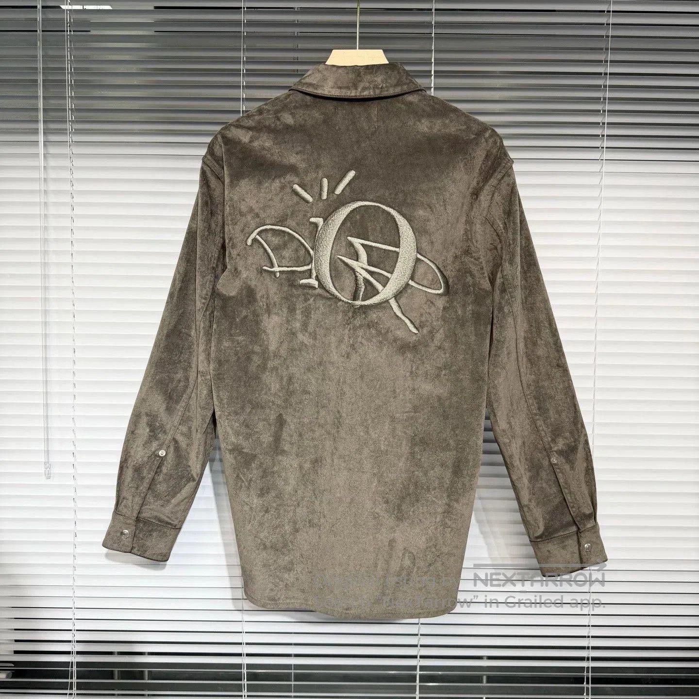 Travis Scott Dior Travis Scott Suede Logo Jacket. Size US S / EU 44-46 / 1 - 1 Thumbnail