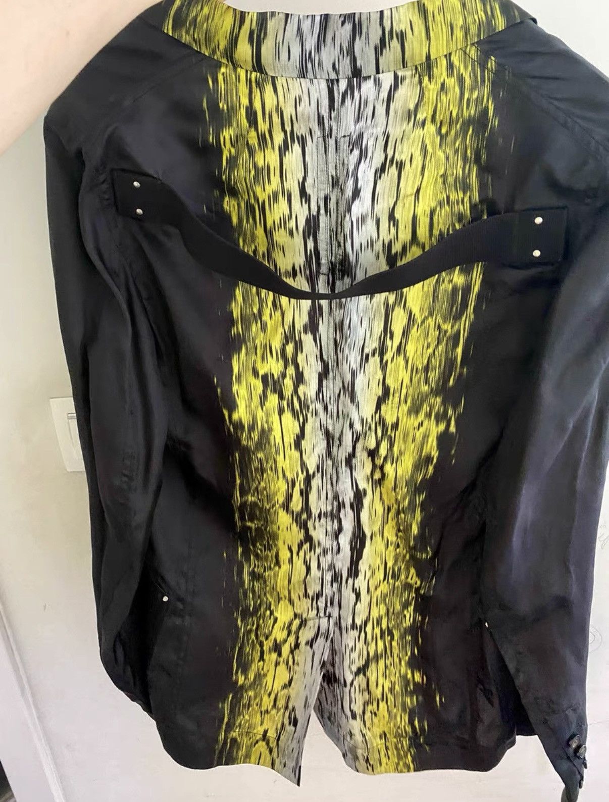 Rick Owens Rick Owens Mainline Men's Cupro Lightweight Printed Blazer Size US S / EU 44-46 / 1 - 5 Thumbnail