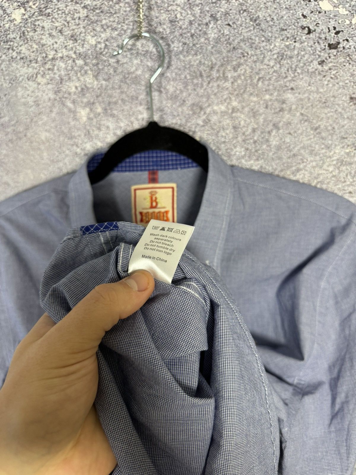 Baracuta × Vintage Baracuta Shirt Men’s Medium Blue Check Plain Mods SKA Size US M / EU 48-50 / 2 - 14 Thumbnail