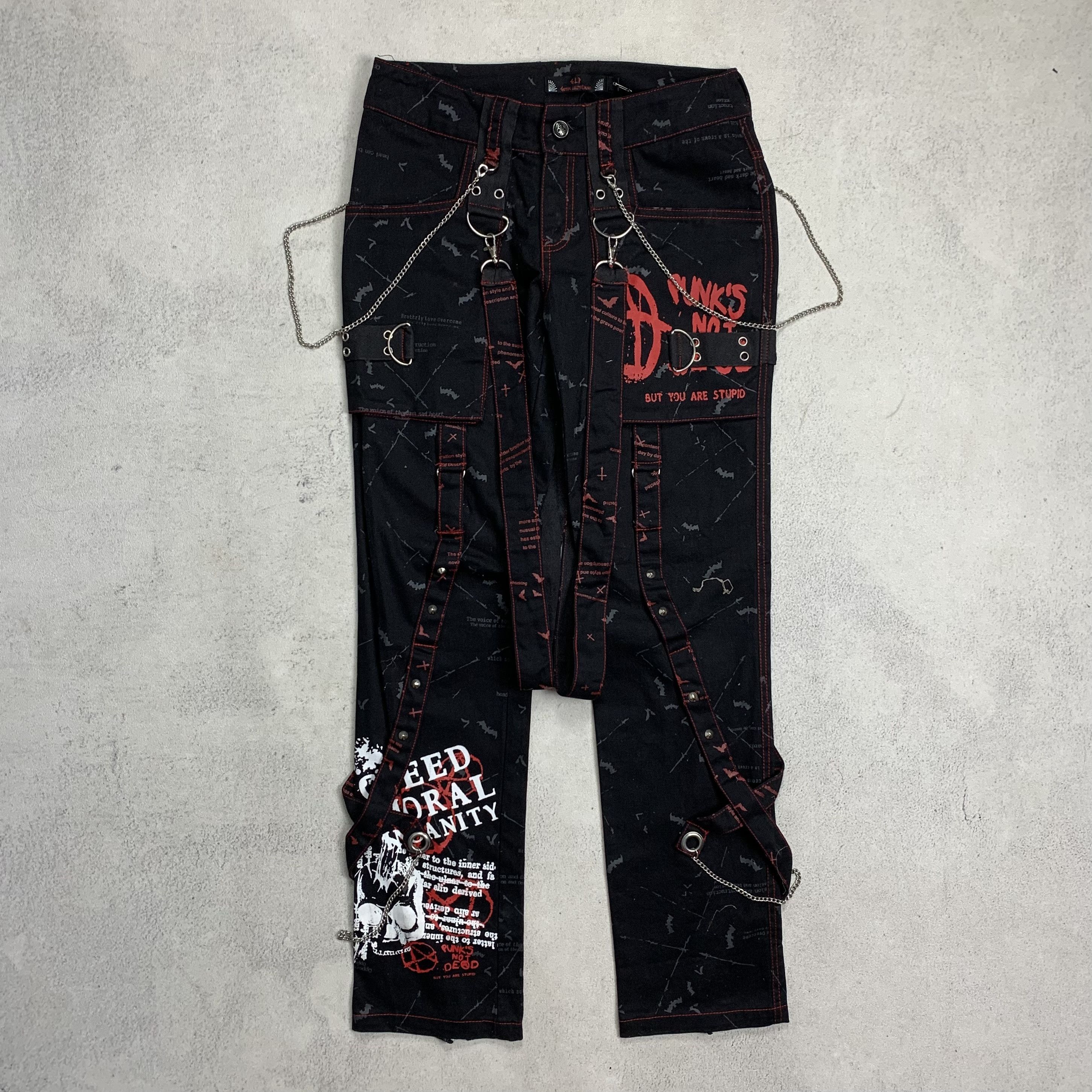 beauty:beast 90s bondage pants punk