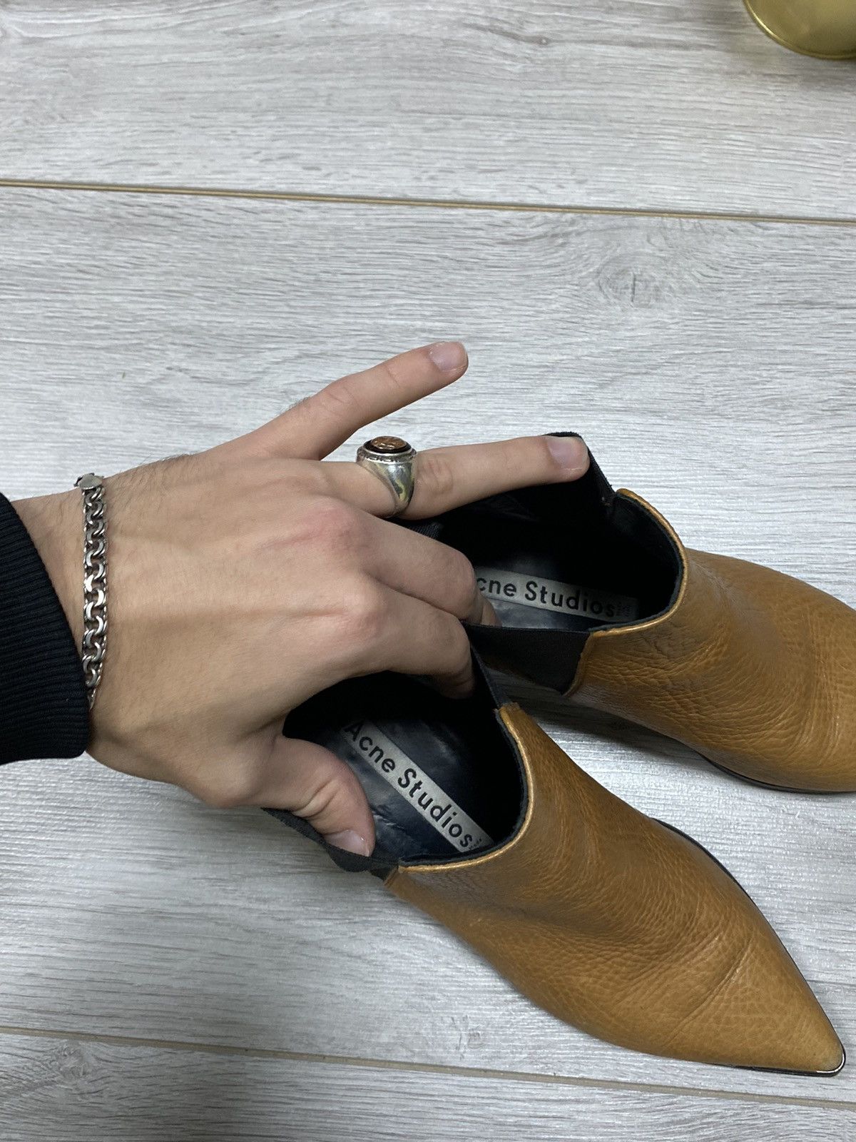 Acne Studios Acne Studios Chelsea Vero Cuolo leather boots heels Size US 7 / IT 37 - 4 Thumbnail