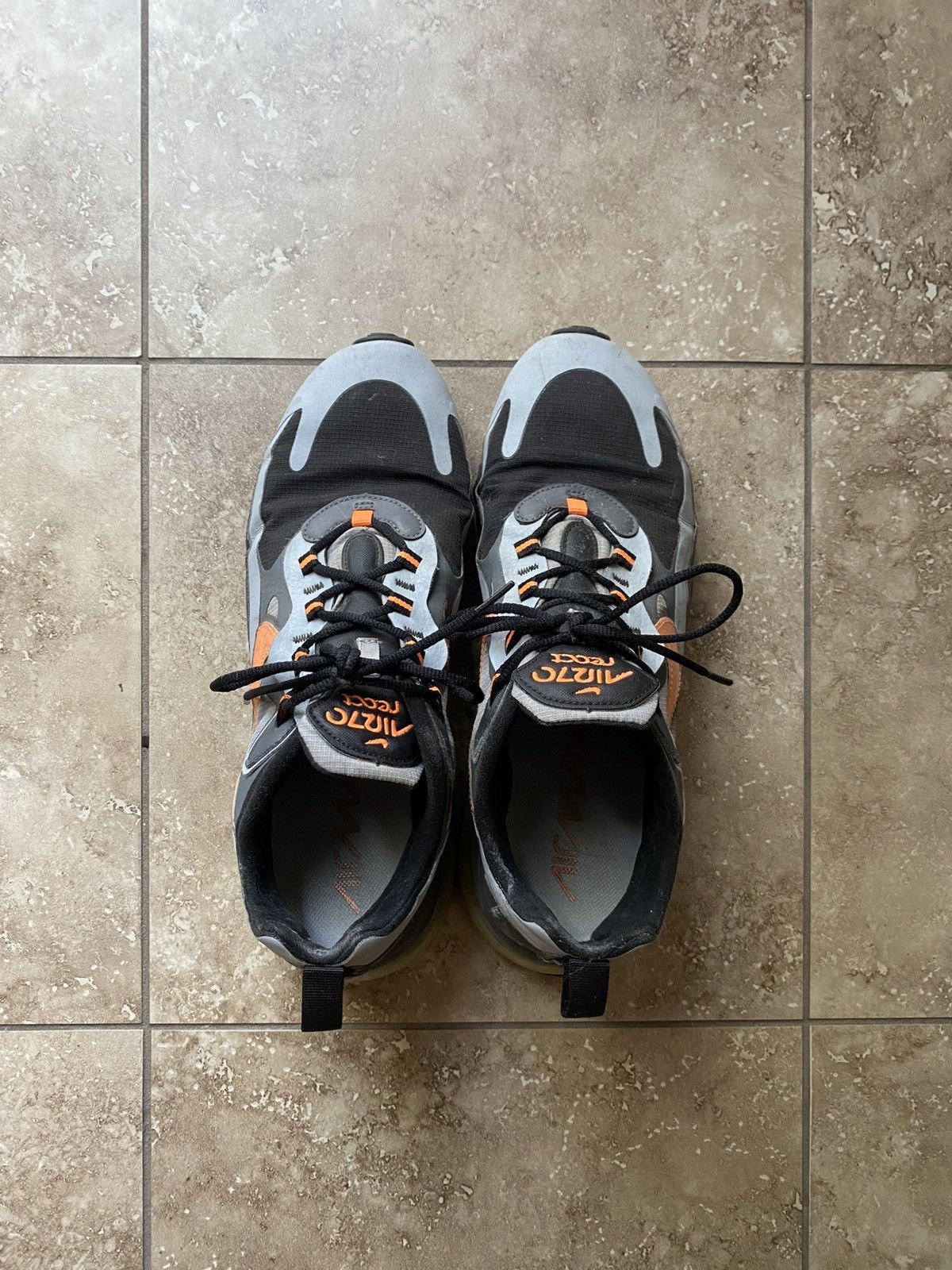 Nike Nike Air Max 70 React - Grey & Orange / Size 9.5 Men Size US 9.5 / EU 42-43 - 3 Thumbnail