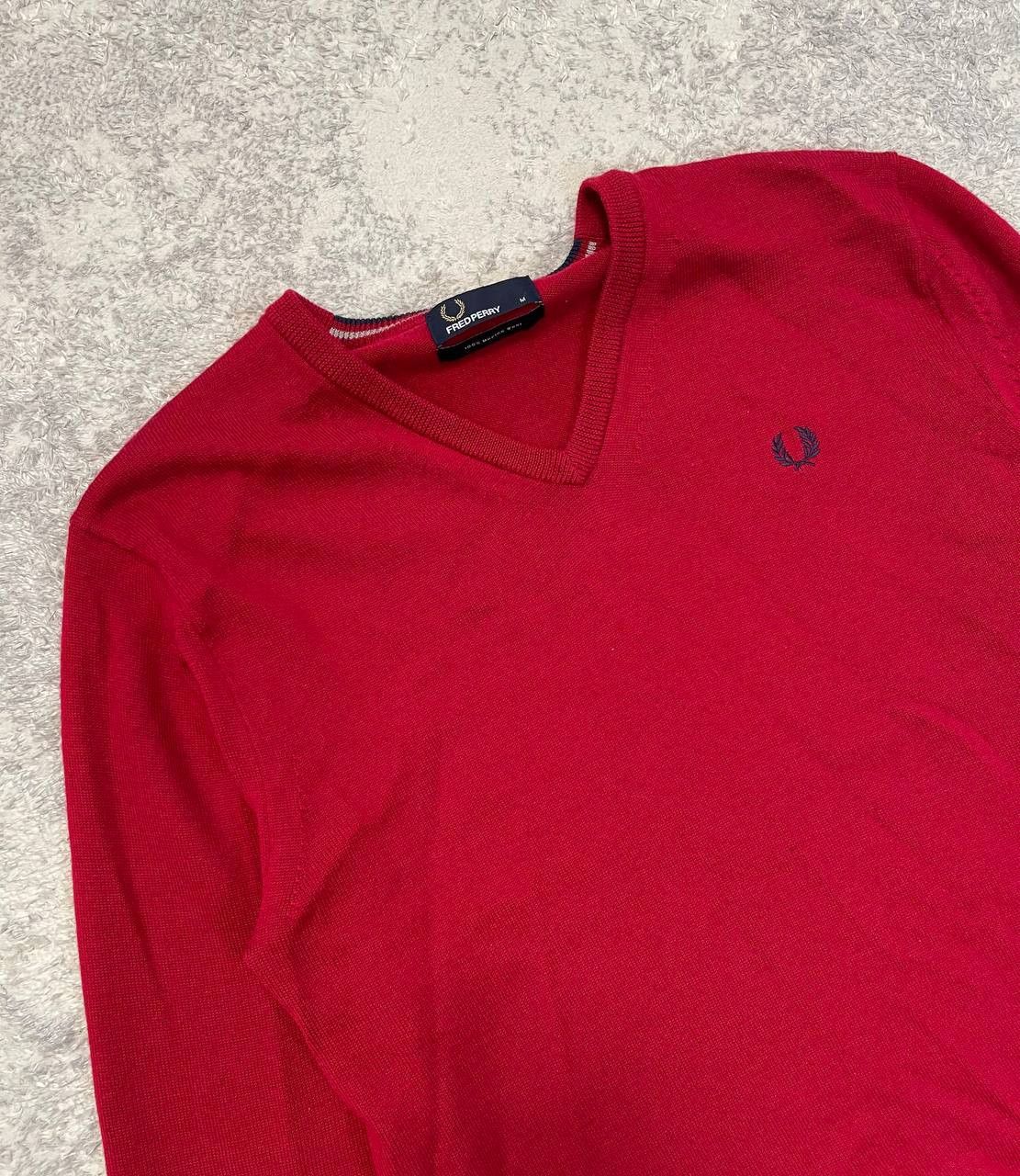 Fred Perry Fred Perry Merino Wool Sweater Laurel Wreath Logo Jumper Men Size US M / EU 48-50 / 2 - 4 Thumbnail