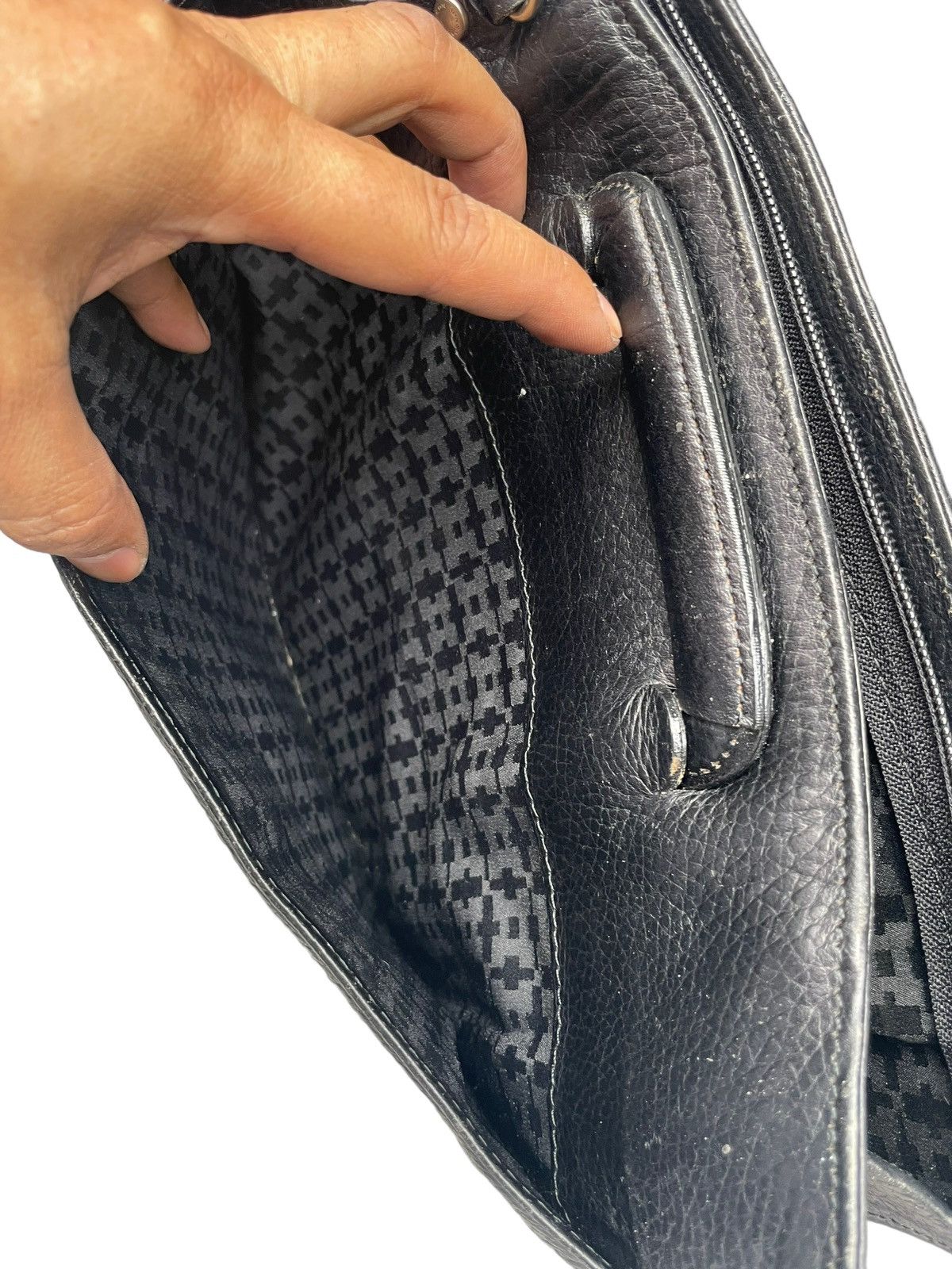 Leather Vintage Ronson Leather 2 Way Bag Size ONE SIZE - 5 Thumbnail