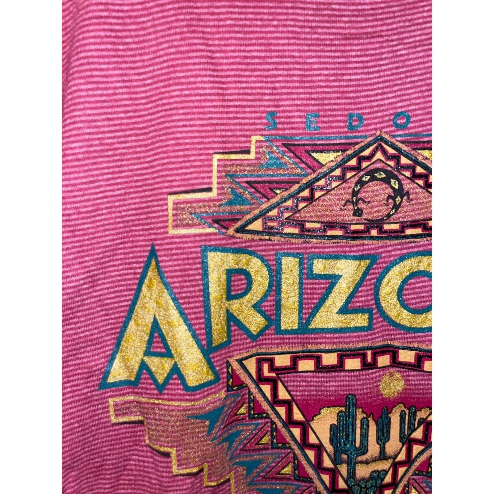 Vintage Vintage Sedona Arizona Shirt Cactus Desert Red Tee 90s VTG L Size US L / EU 52-54 / 3 - 3 Thumbnail