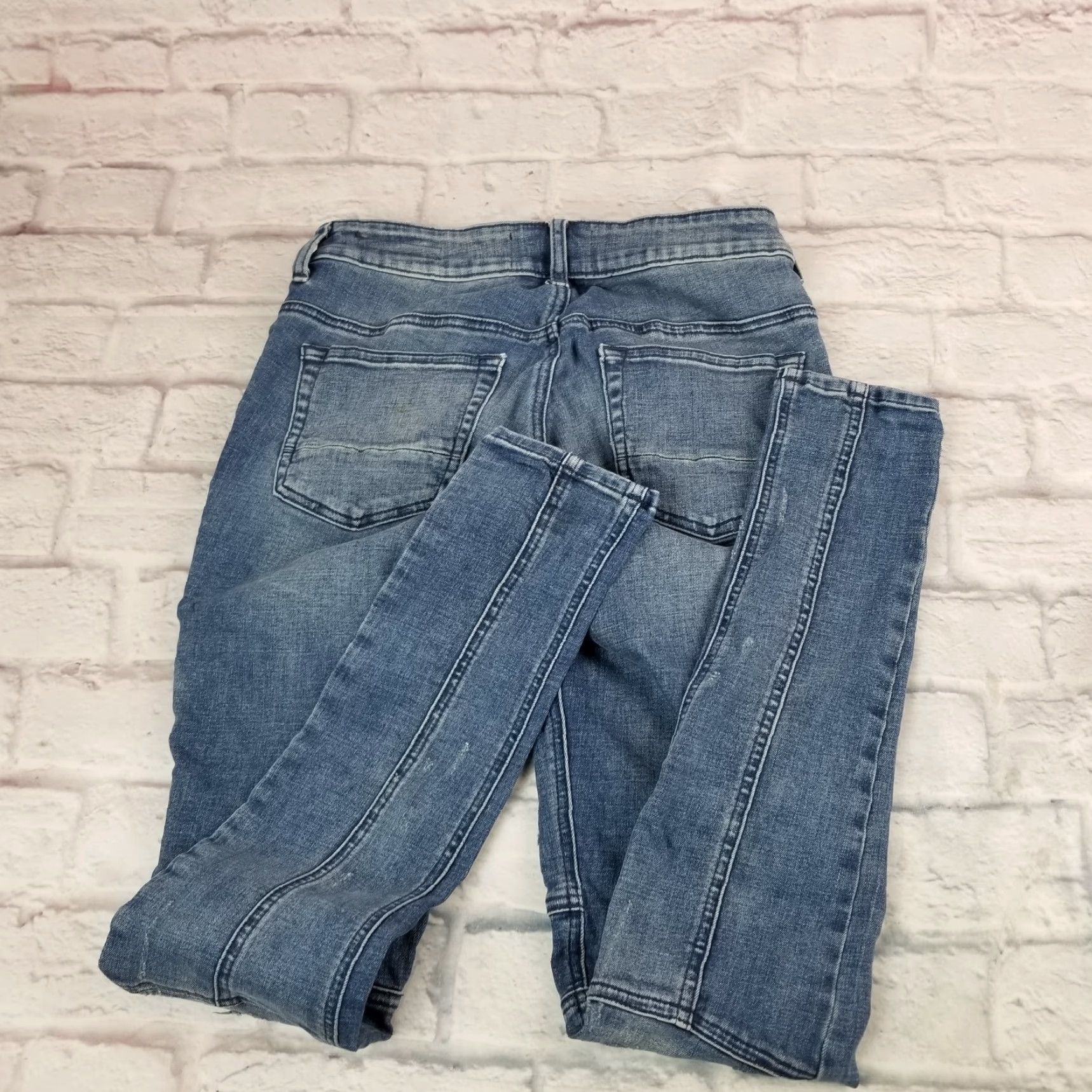 Pacsun Pacsun Mens Vertical Stretch Stacked Skinny Jeans Distressed 28 X 30 Denim Size US 28 / EU 44 - 4 Thumbnail