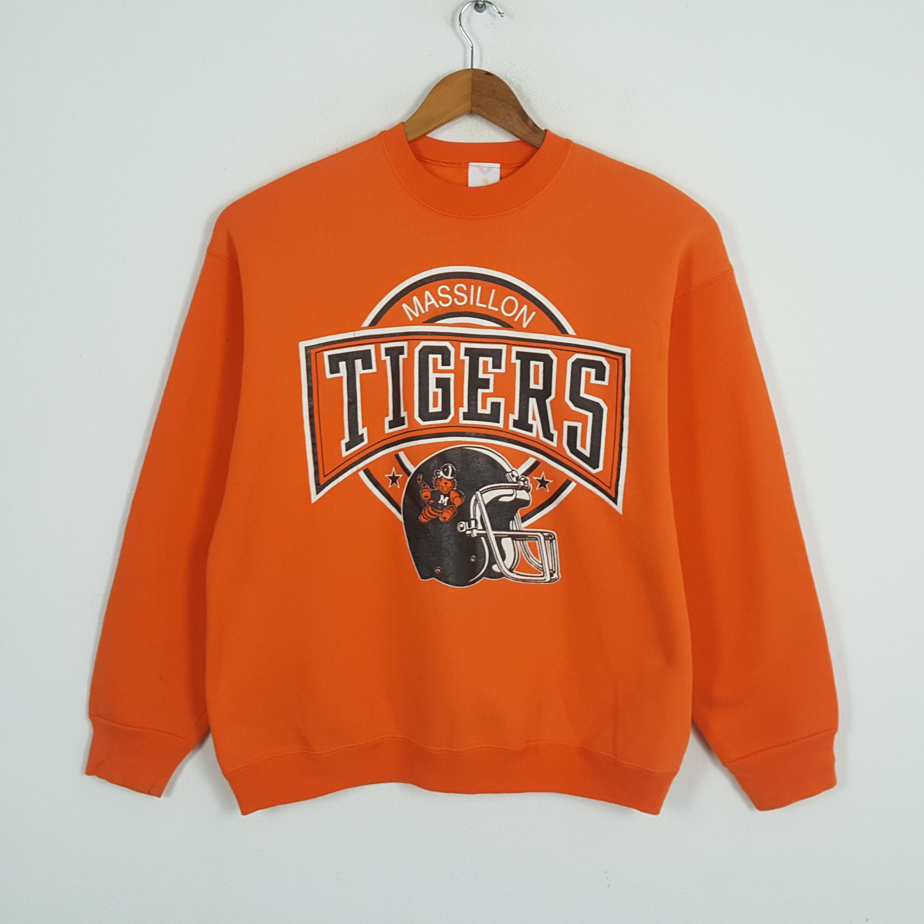 NFL × Vintage Vintage MASSILON TIGERS American Football NFL Swetahisrts Size US XL / EU 56 / 4 - 1 Thumbnail