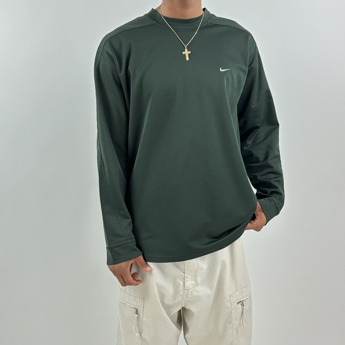 Nike × Vintage vintage Y2K NIKE SWOOSH Long Sleeve jersey shirt Size US XL / EU 56 / 4 - 2 Thumbnail