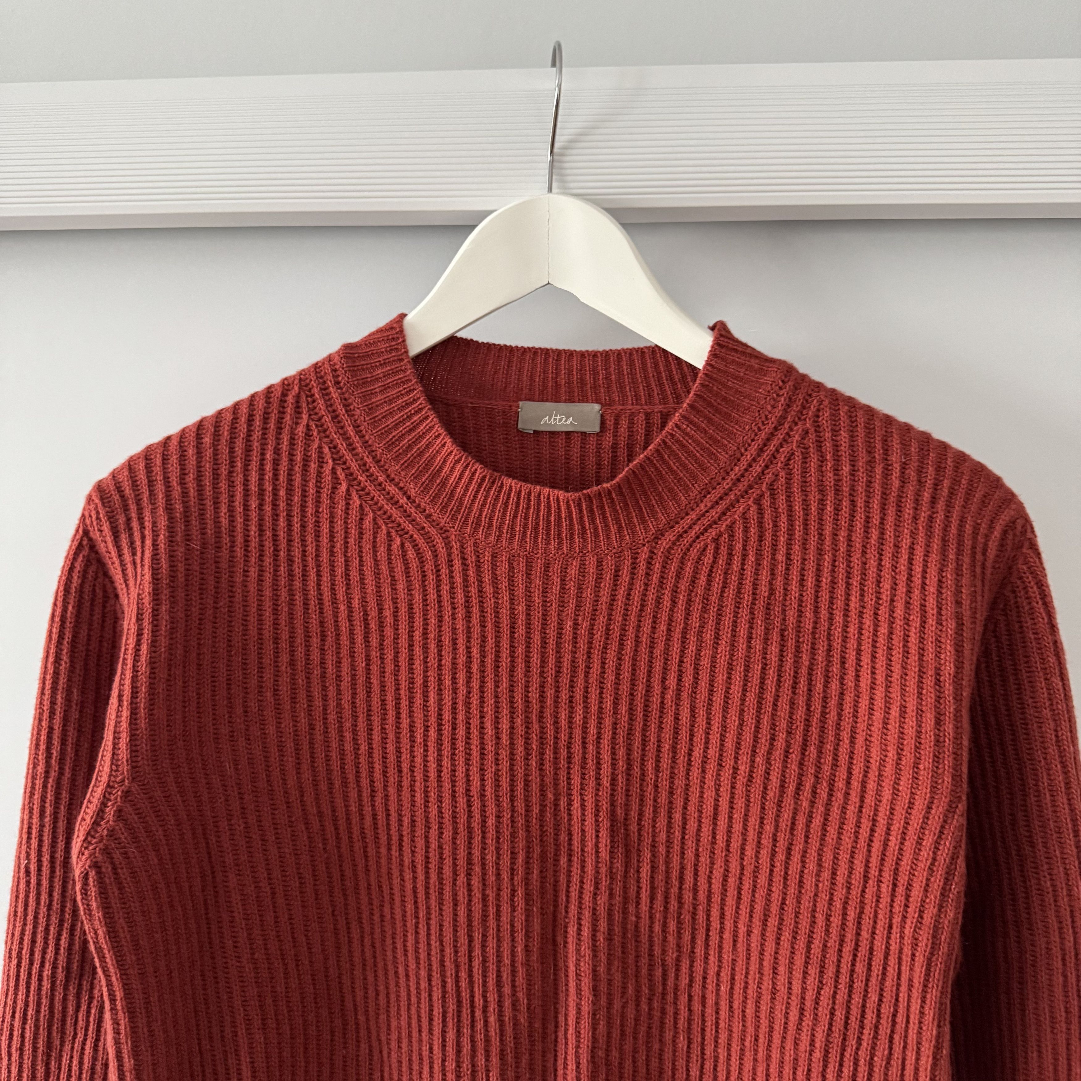 Altea Altea Milano Ribbed Knitted Cashmere Red Sweater Size S Size S / US 4 / IT 40 - 4 Thumbnail