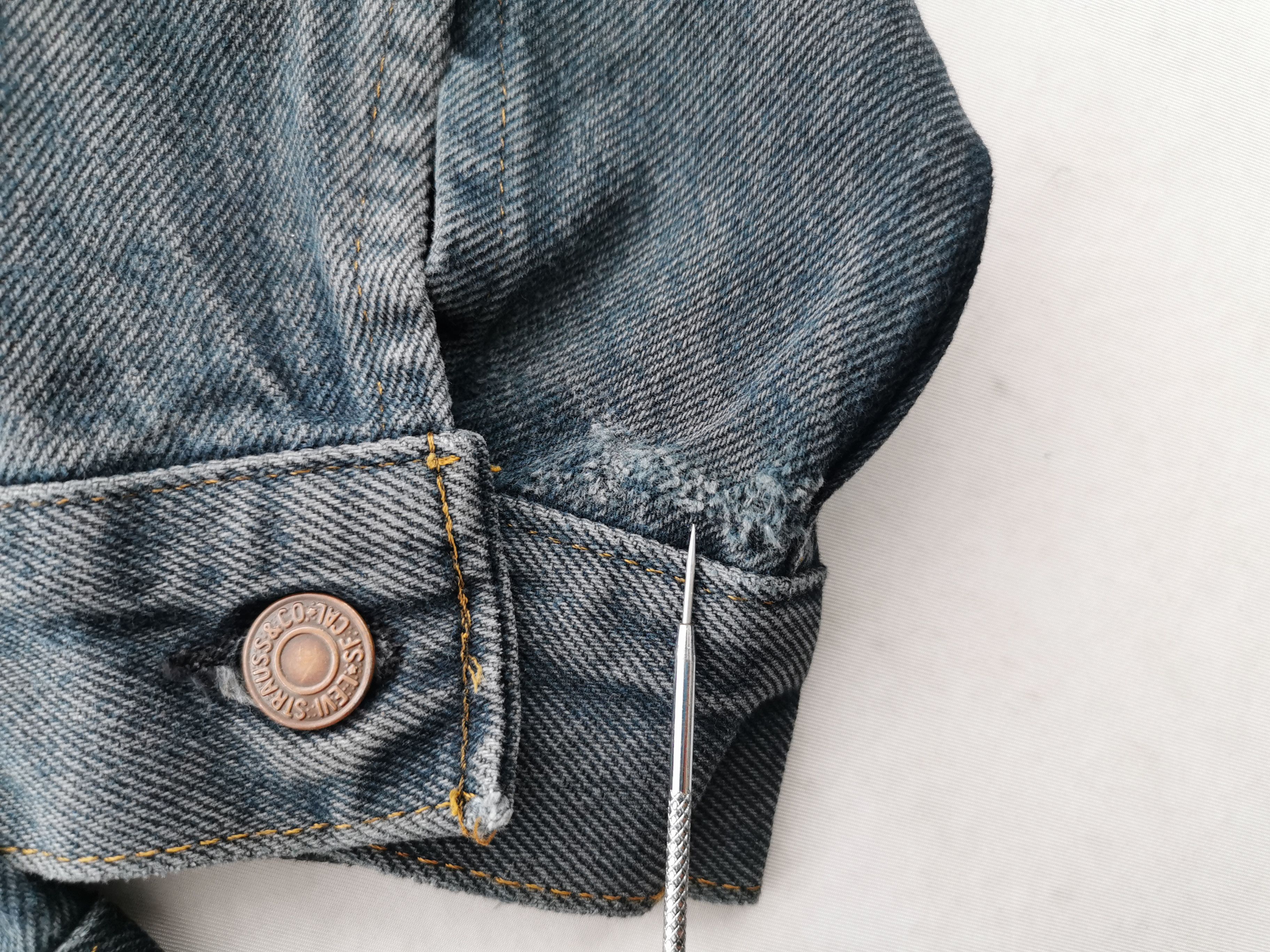 Levi's Distressed Vintage 90's Levis Denim Jacket Made In USA Size US M / EU 48-50 / 2 - 8 Thumbnail