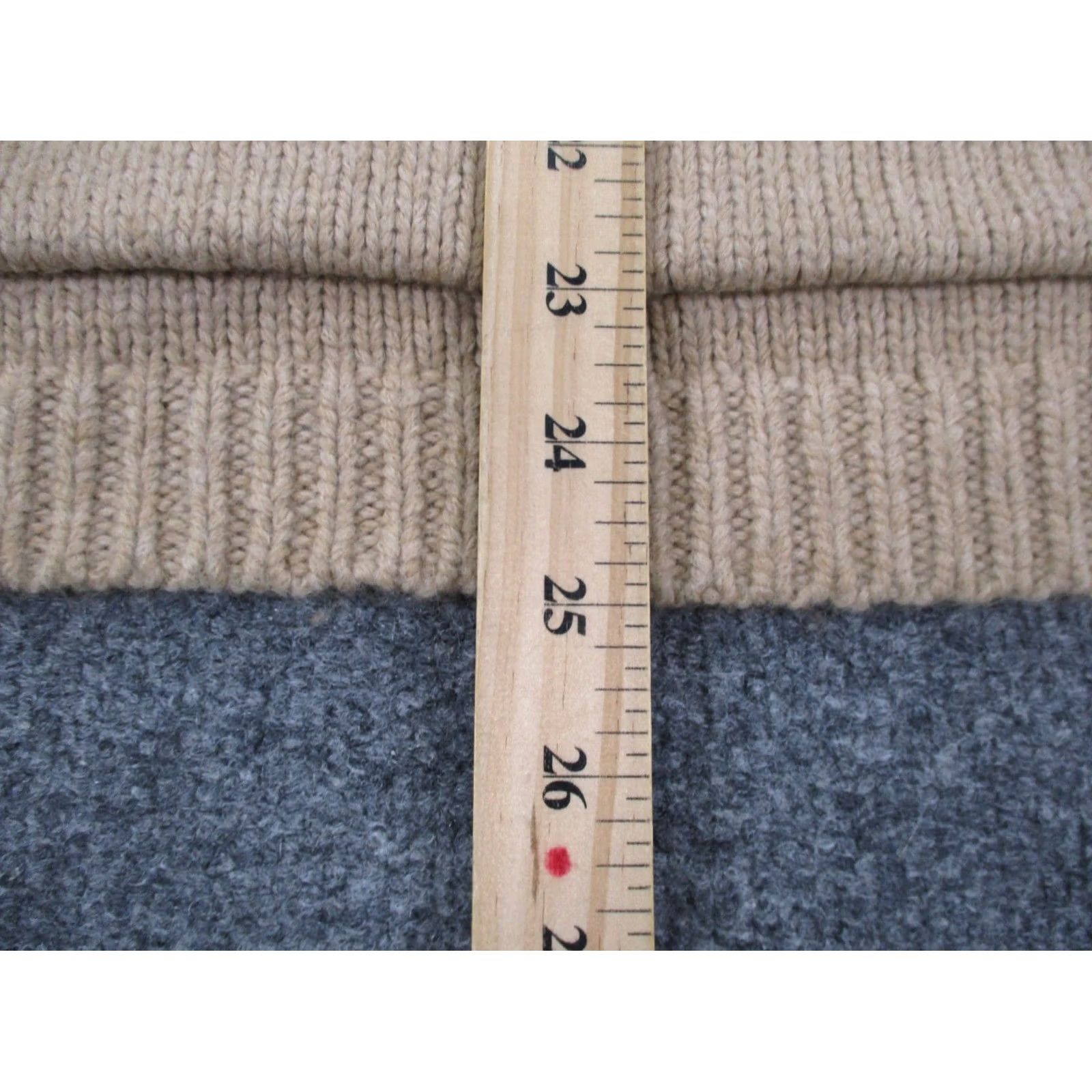 Marine Layer Marine Layer Sweater Womens XL Beige Hooded Pullover Relaxed Knit Wool Alpaca Nylon Polyester Warm Pockets 90s Style Mens Womens Size XL / US 12-14 / IT 48-50 - 4 Thumbnail