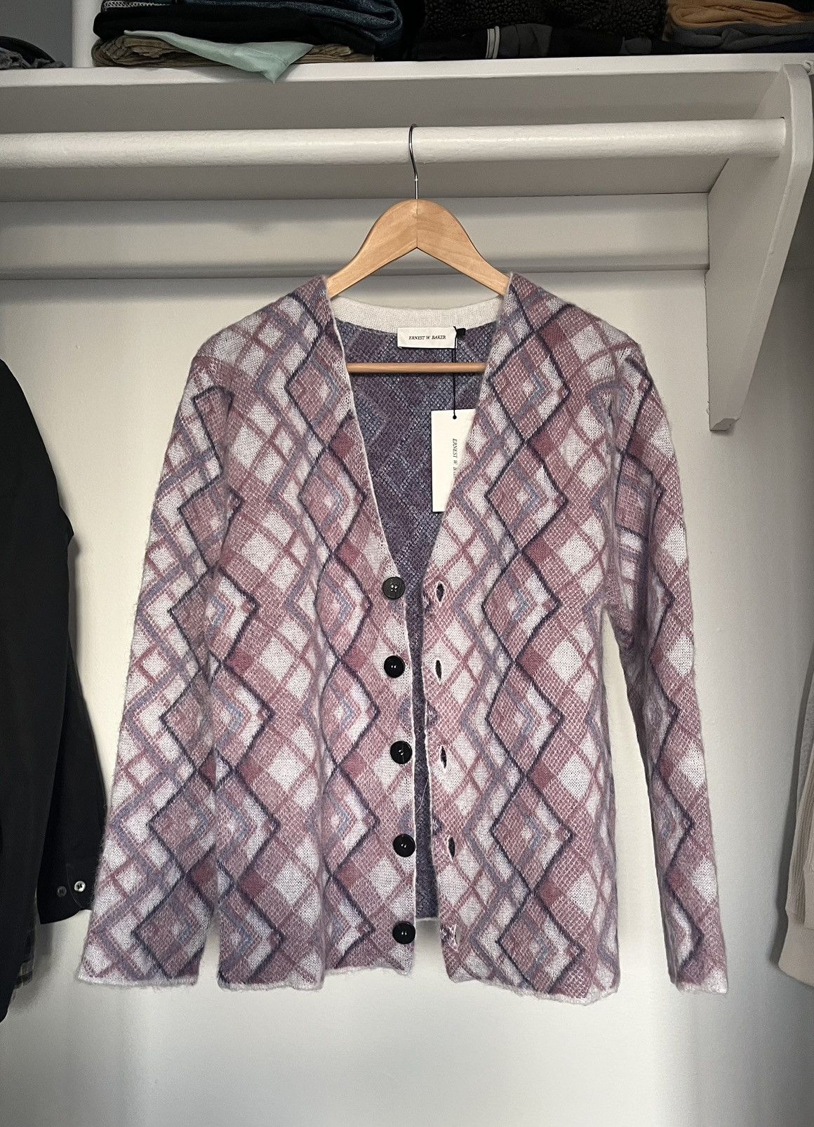 Ernest W. Baker Purple knit cardigan Size US S / EU 44-46 / 1 - 1 Thumbnail