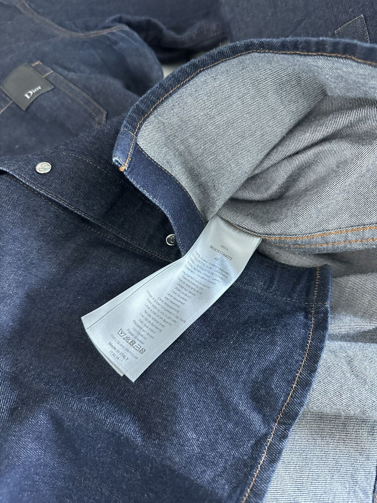 Dior Dior Denim Button Up Shirt Size US L / EU 52-54 / 3 - 7 Thumbnail