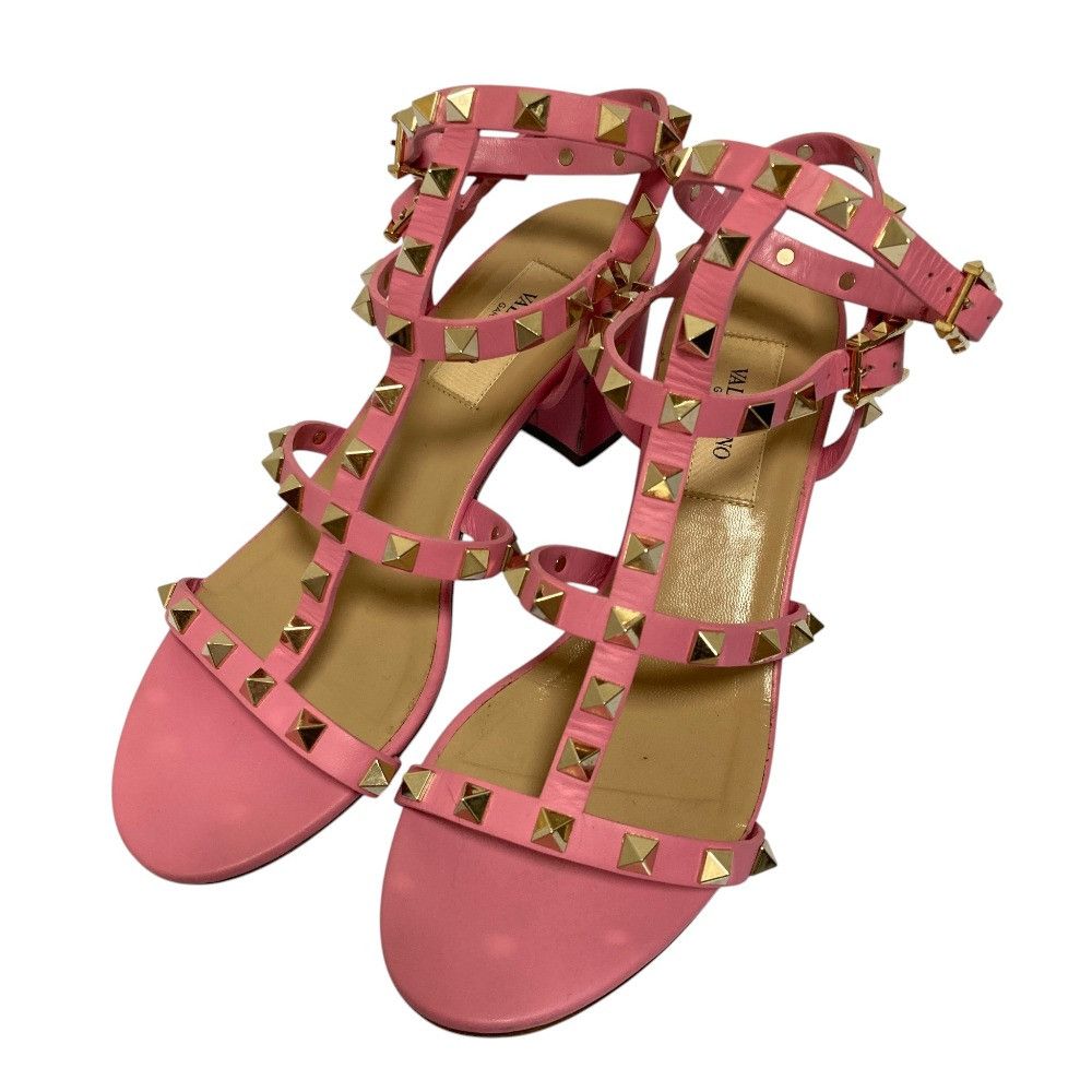 Valentino Valentino Valentino Garavani Leather Rockstud Sandals Leather Shoes DUTY FREE for USA Size ONE SIZE - 1 Thumbnail