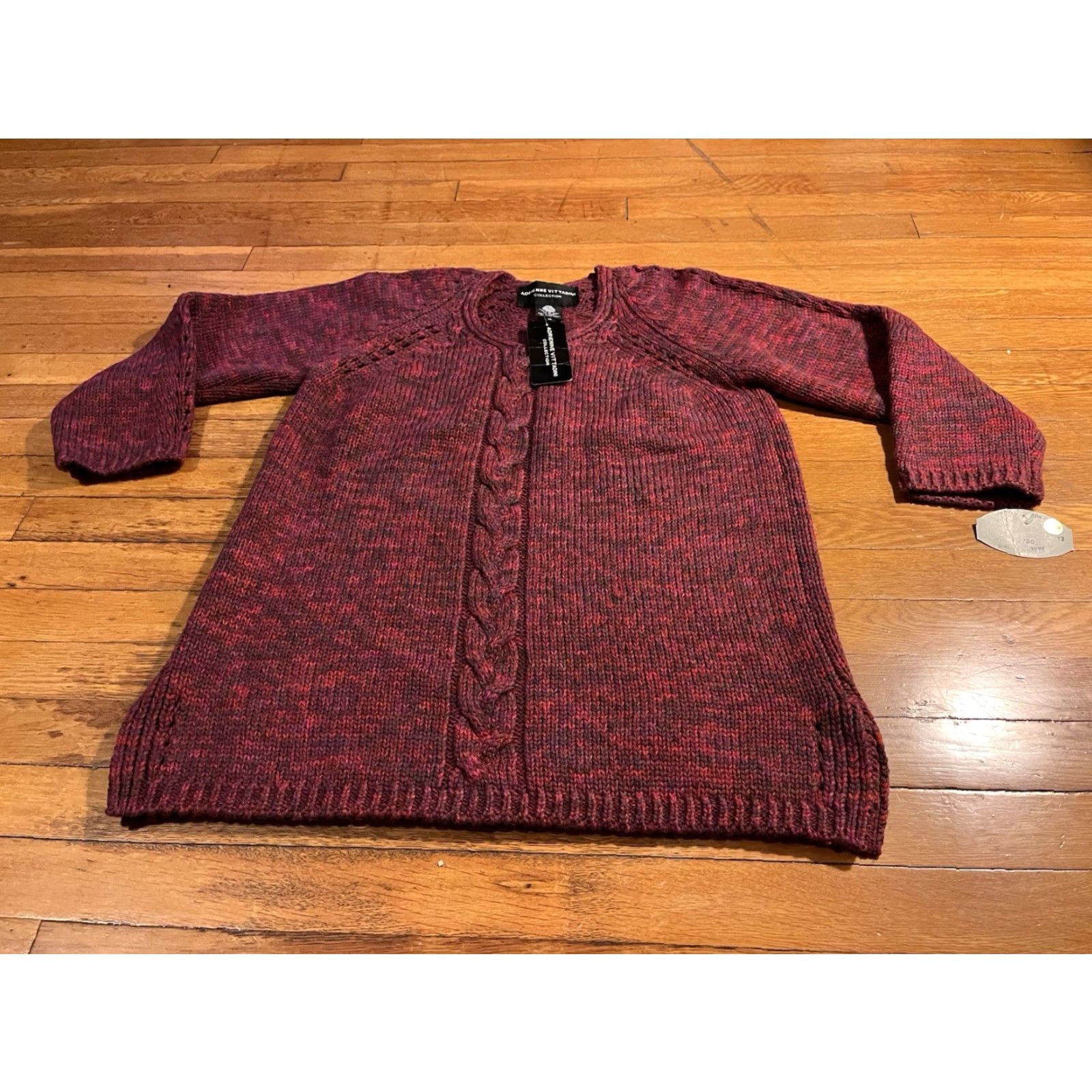 Vintage VINTAGE Adrienne Vittadini Collection Sweater Women’s Medium Red 90s Size M / US 6-8 / IT 42-44 - 2 Thumbnail