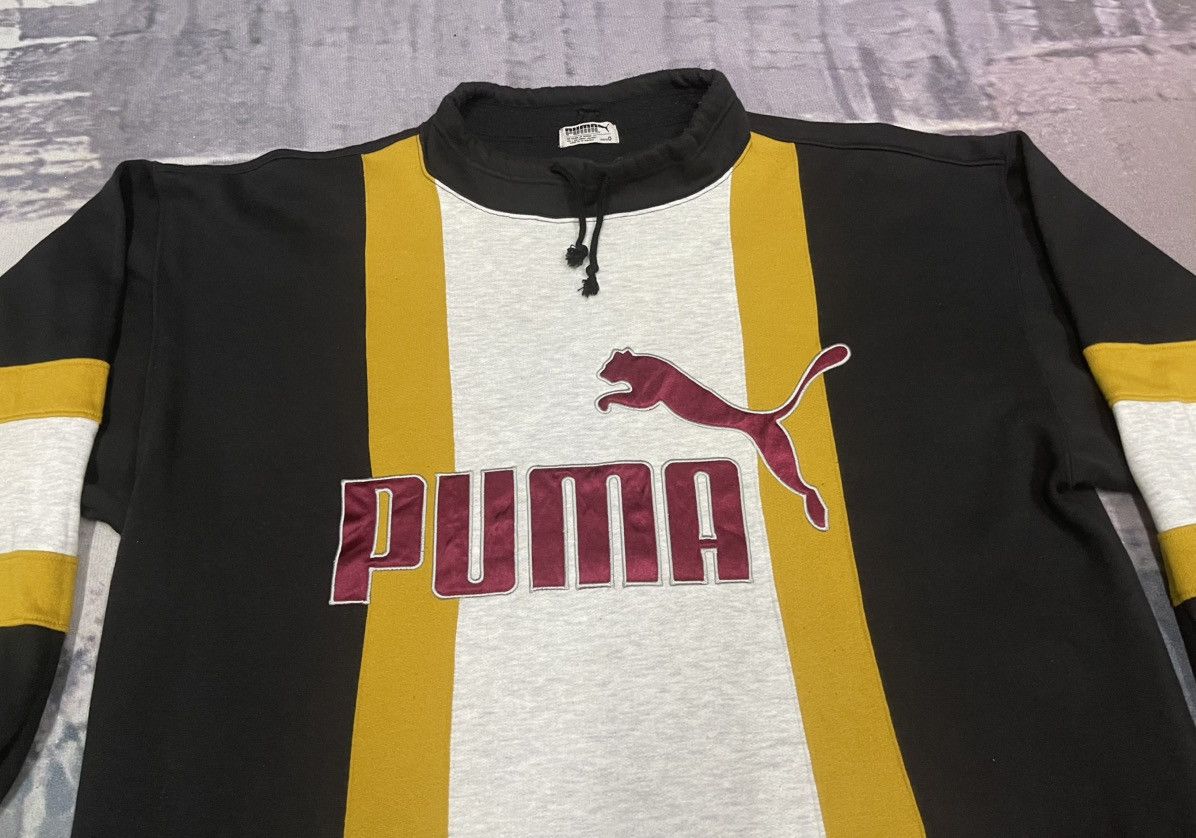 Puma × Vintage 80s PUMA BIG LOGO SWEATSHIRT RARE DESIGN Size US L / EU 52-54 / 3 - 5 Thumbnail