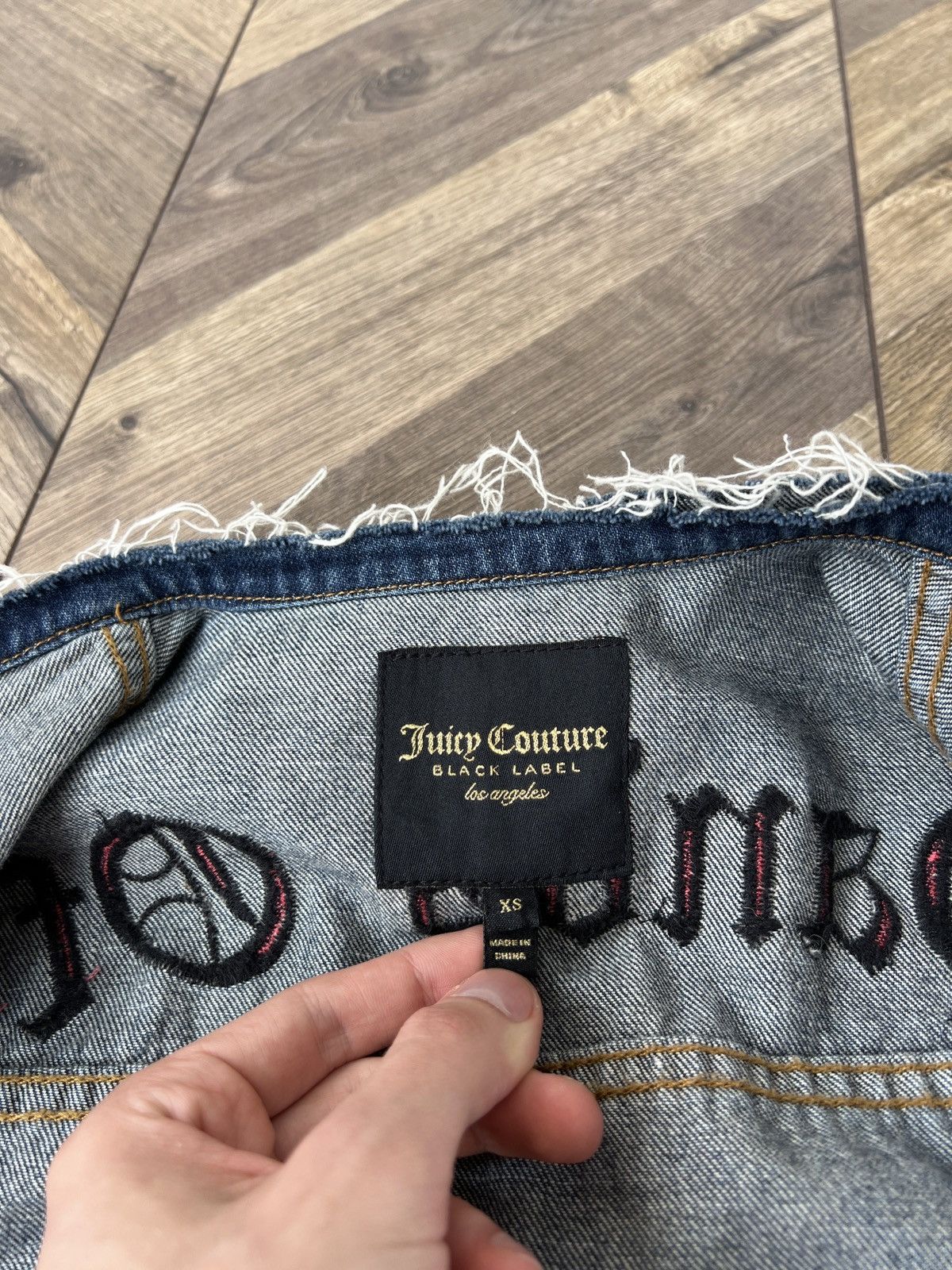 Juicy Couture Vintage RARE Juicy Couture Black Label Denim Jacket Size XS / US 0-2 / IT 36-38 - 10 Thumbnail