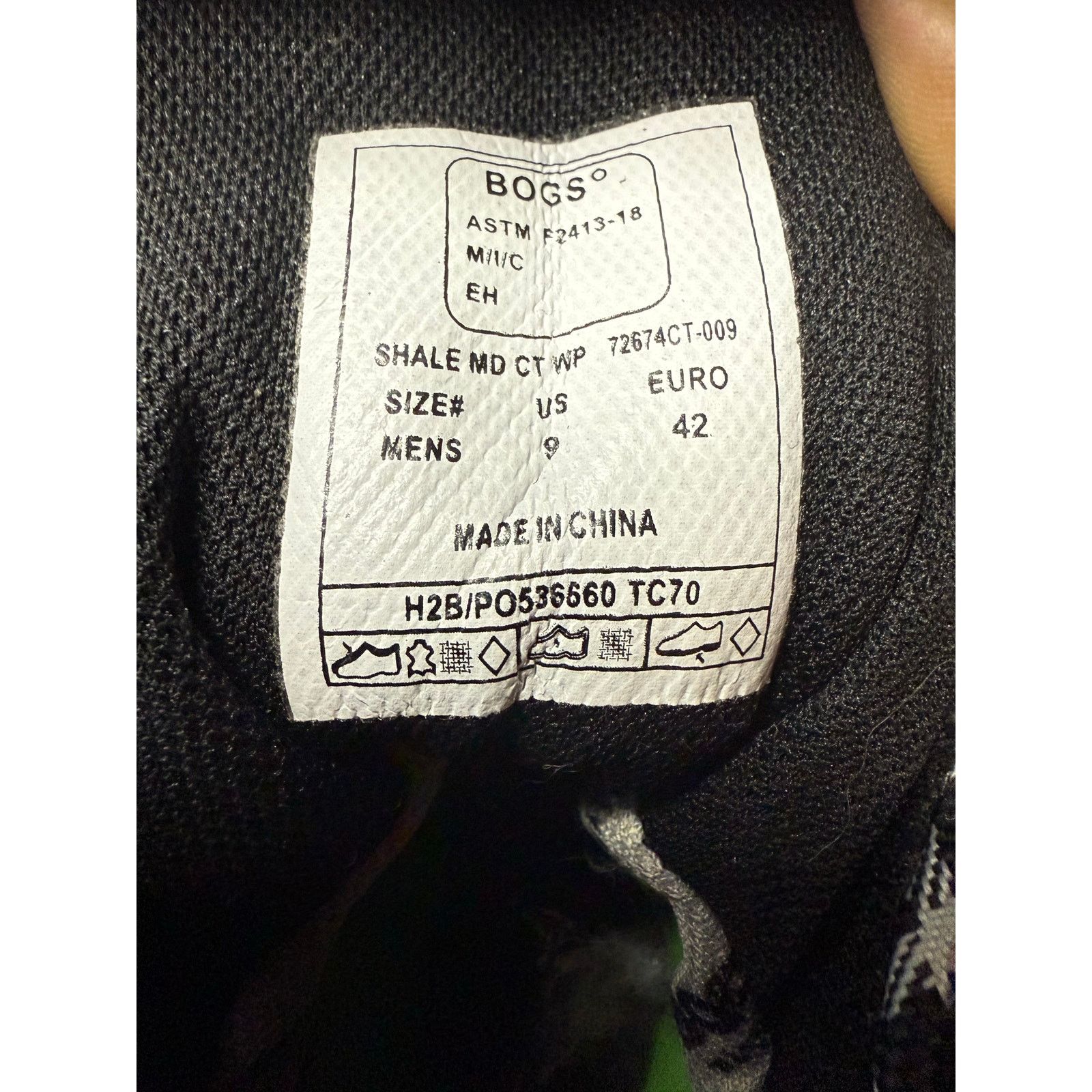 Born Bogs Comp Toe Waterproof Shale MD CT WP Black Multi size 9 Size US 9 / EU 42 - 5 Thumbnail