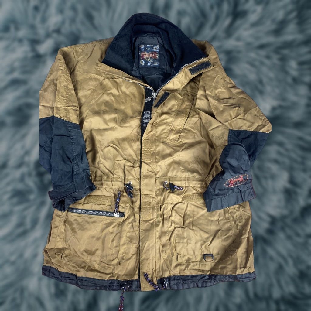 Vintage VINTAGE Sneaux Snowboard Wear Jacket Parka Coat Men’s XL Brown Weather Snowboard Wear Mens Jacket Size US XL / EU 56 / 4 - 1 Thumbnail